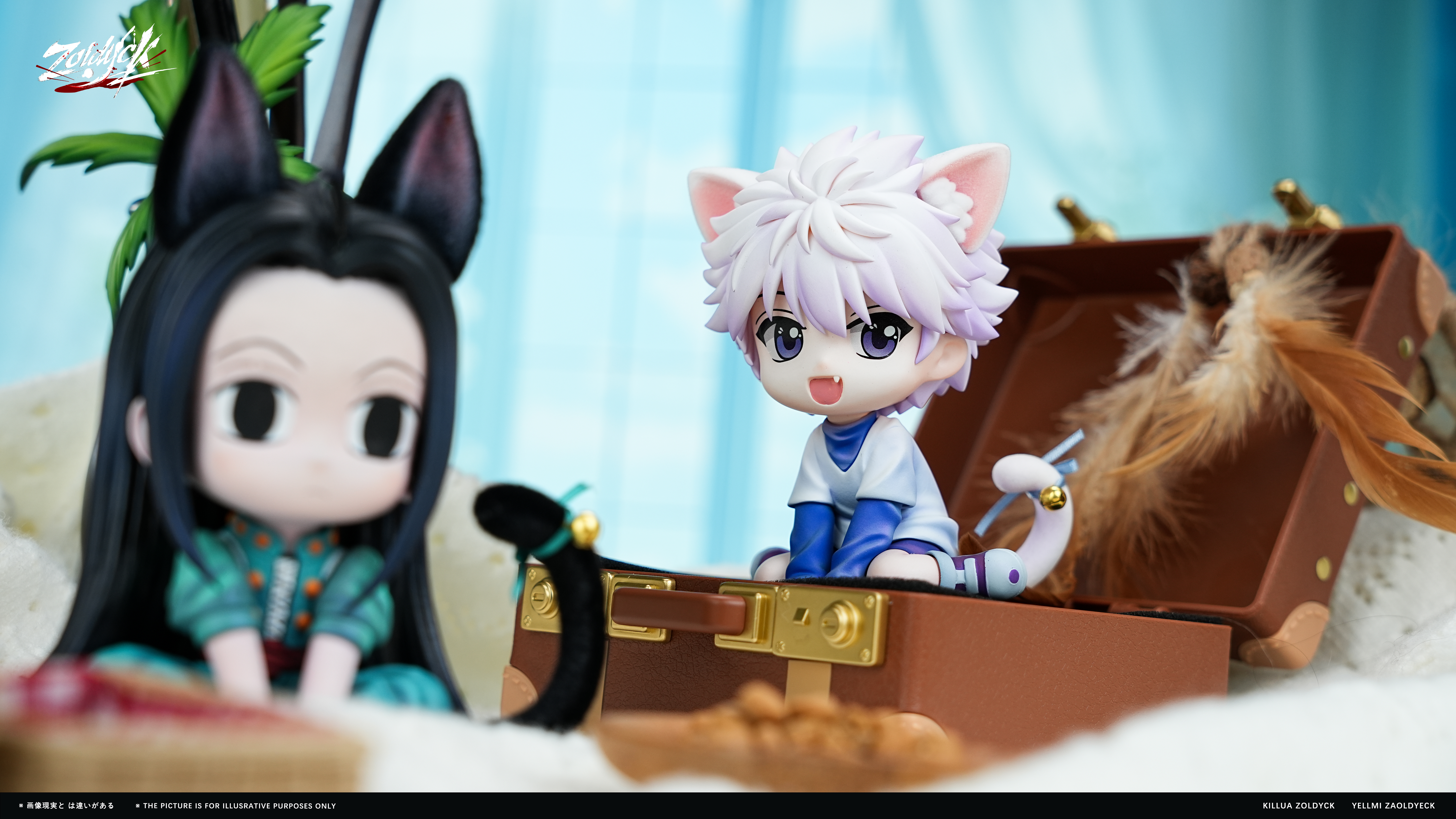 【Pre-sale】Q Version Cat Killua and Yellmi-Hunter X Hunter-Zoldyck (ZDK) Studio
