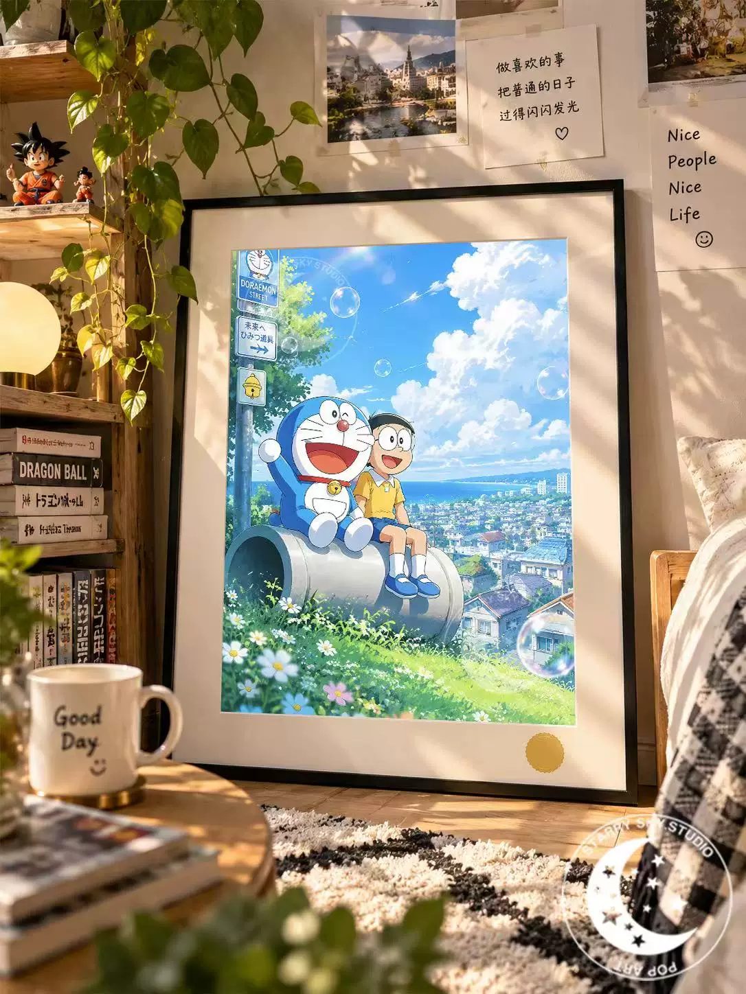 【Pre-sale】Decorative Painting of Doraemon and Nobi Nobita-XingKong Studio