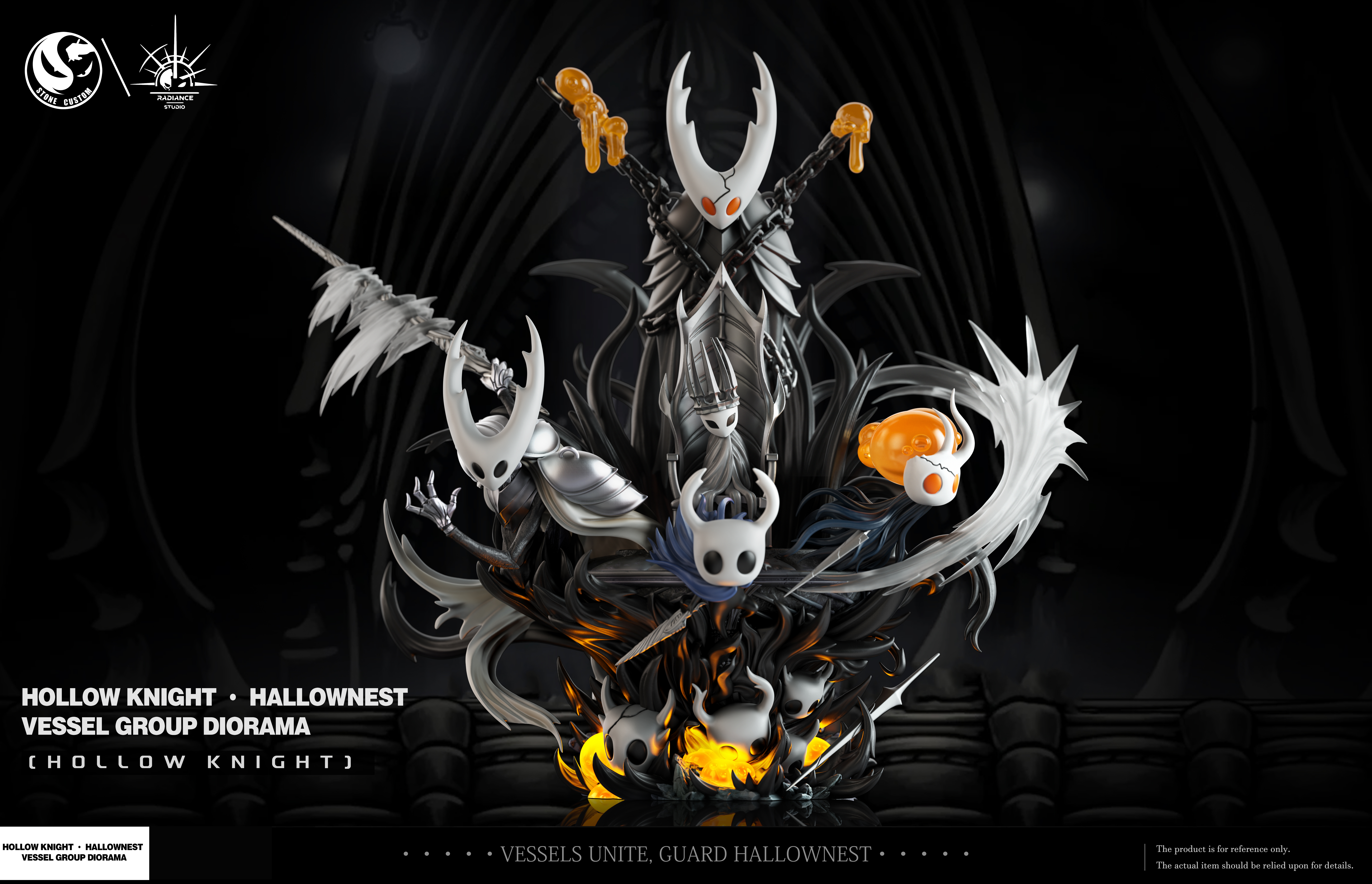 【Pre-sale】Hallownest Vessel Group with LED-Hollow Knight-Stone Custom × Radiance Studio