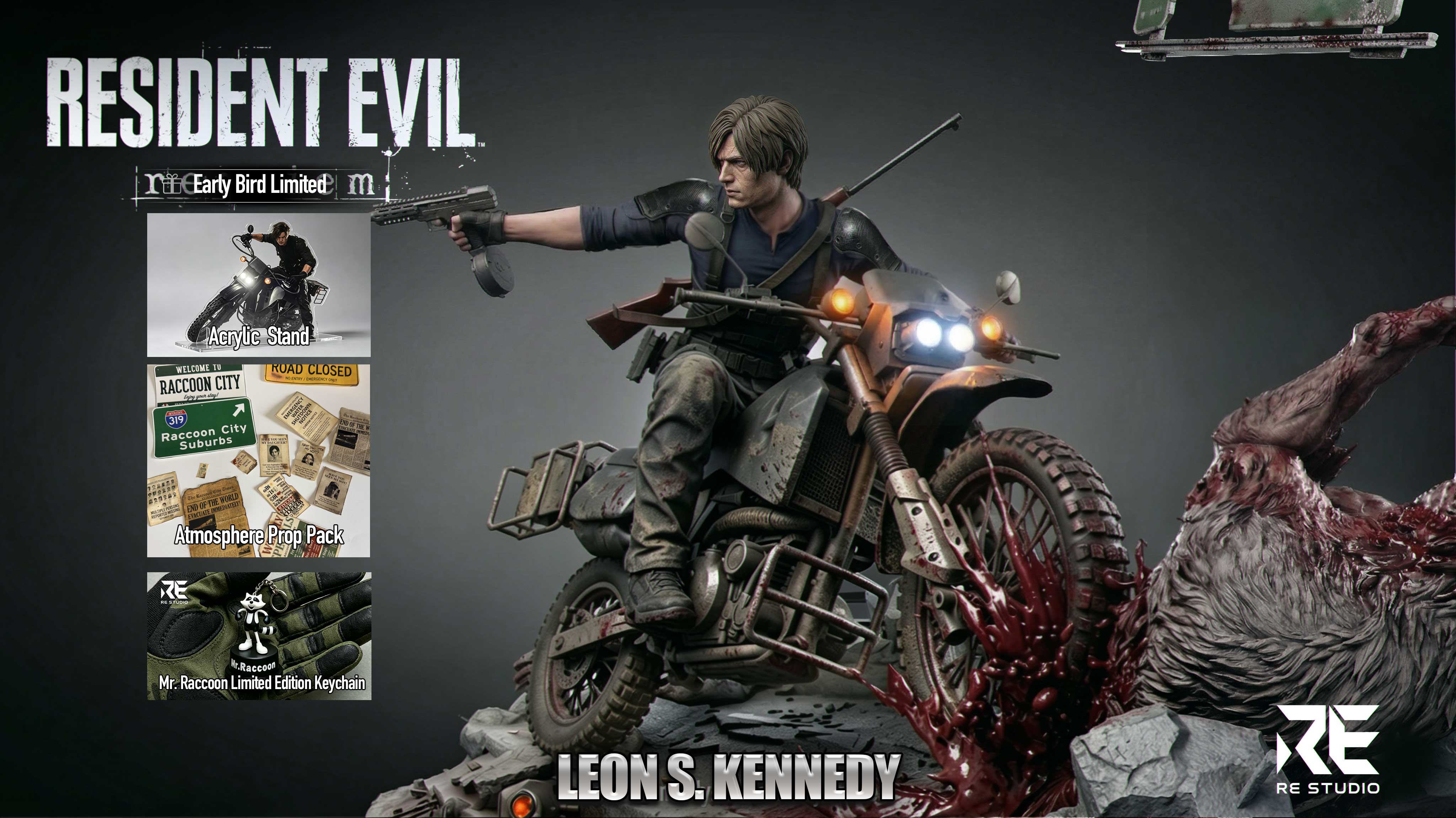 【Pre-sale】1/6 and 1/4 Scale Leon S. Kennedy: Raccoon City Chase-RE Studio