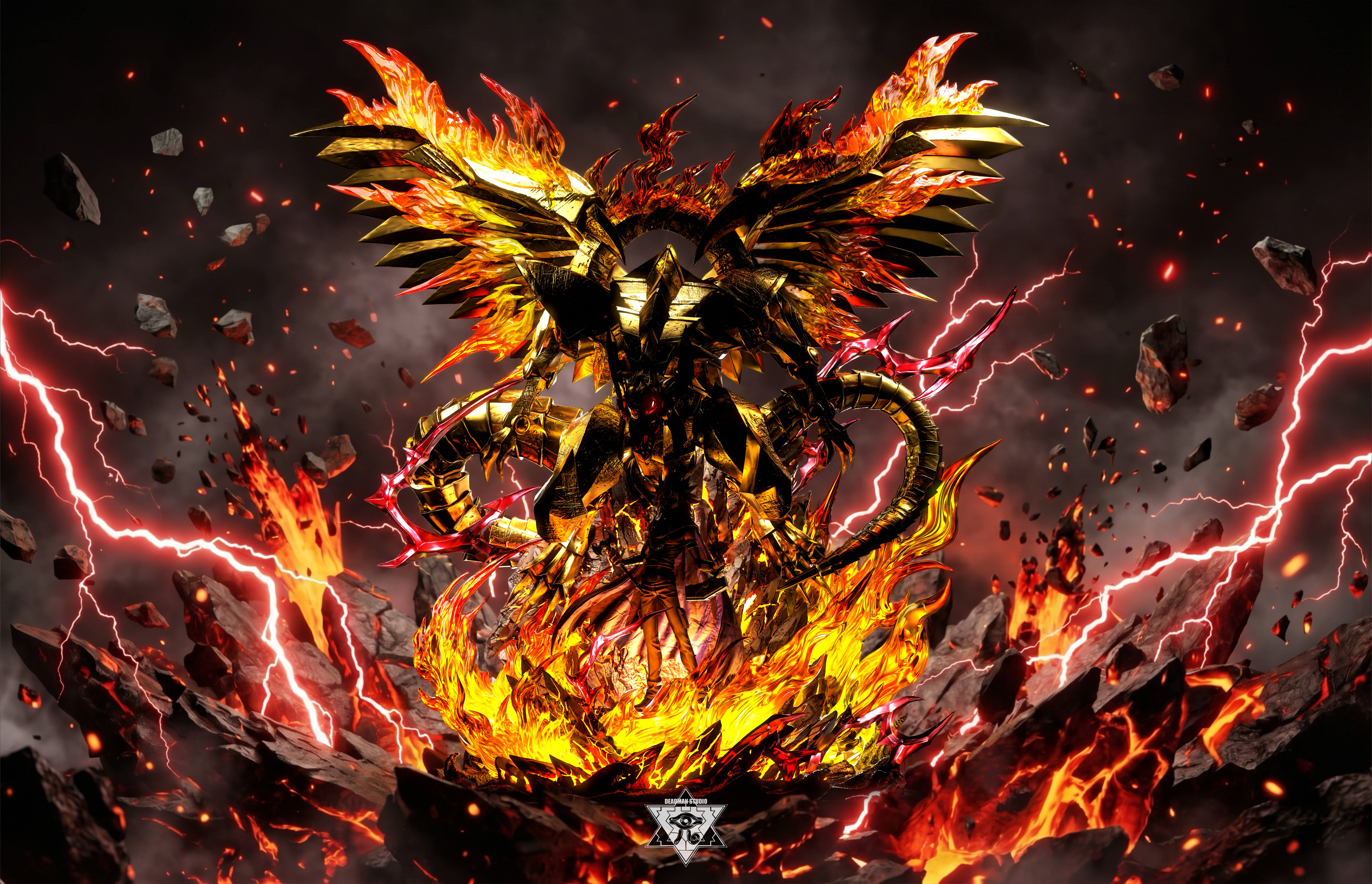 【Pre-sale】Graduation-level collection statue 003: THE WINGED DRAGON OF RA-Yu-Gi-Oh!-Deadman Studio