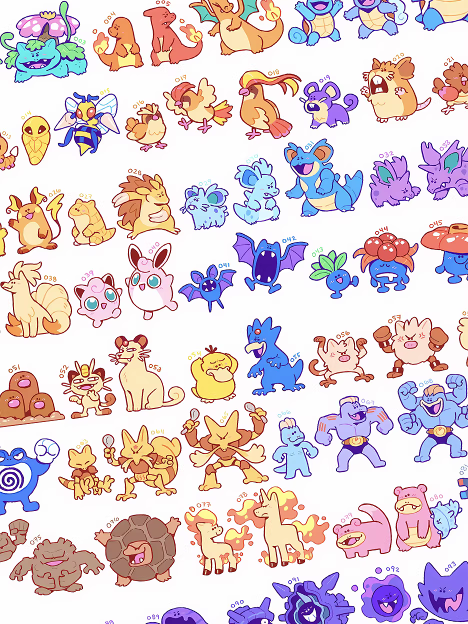 【Pre-sale】Decorative Painting of Q Version 30 Anniversary Pokemon-XingKong Studio