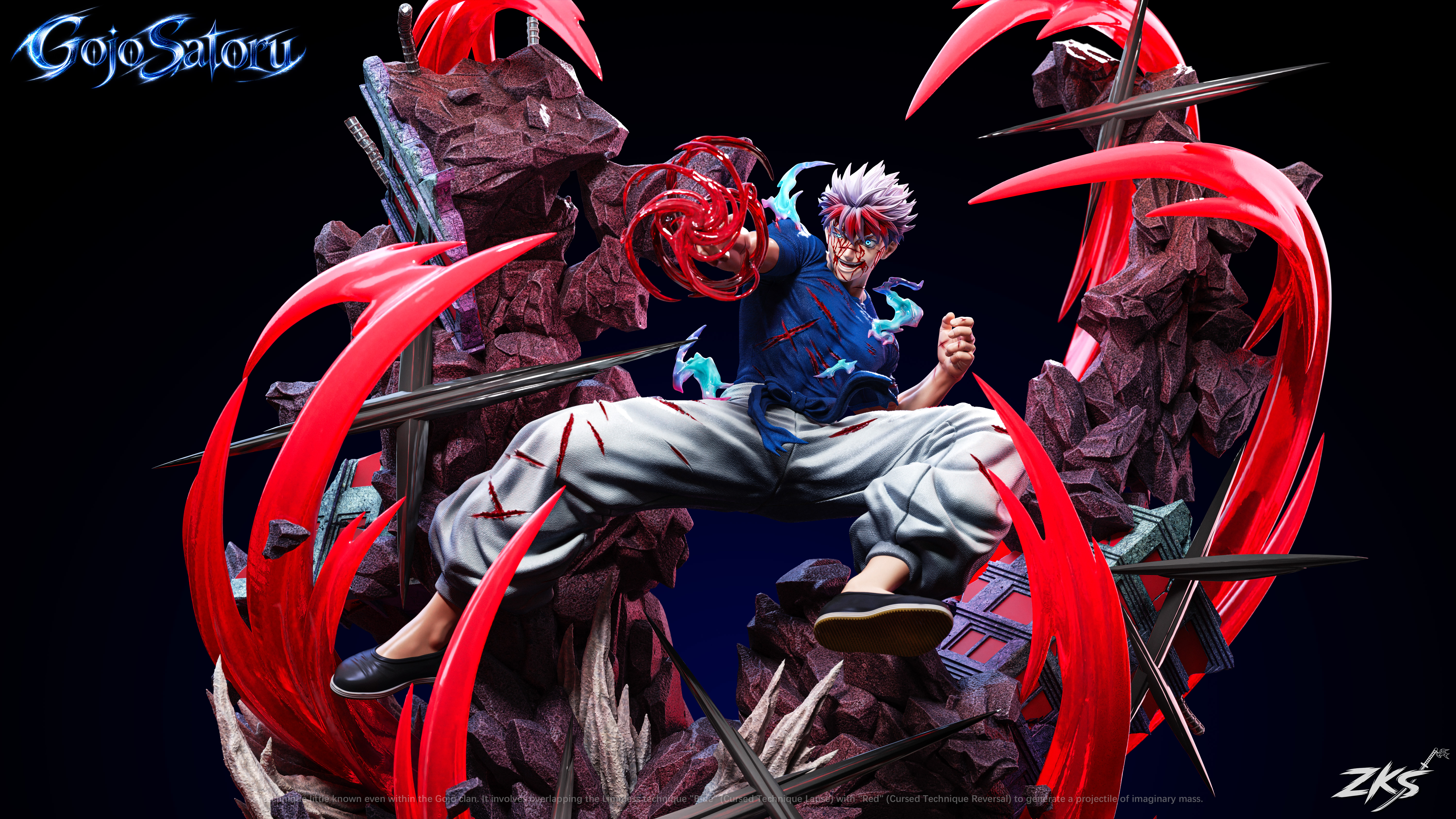 【Pre-sale】1/6 Scale Gojo Satoru with LED-Jujutsu Kaisen-Zenkai Studio