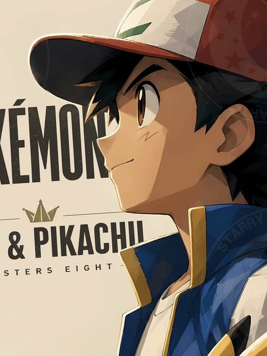 【Pre-sale】Decorative Painting of Ash and Pikachu-XingKong Studio