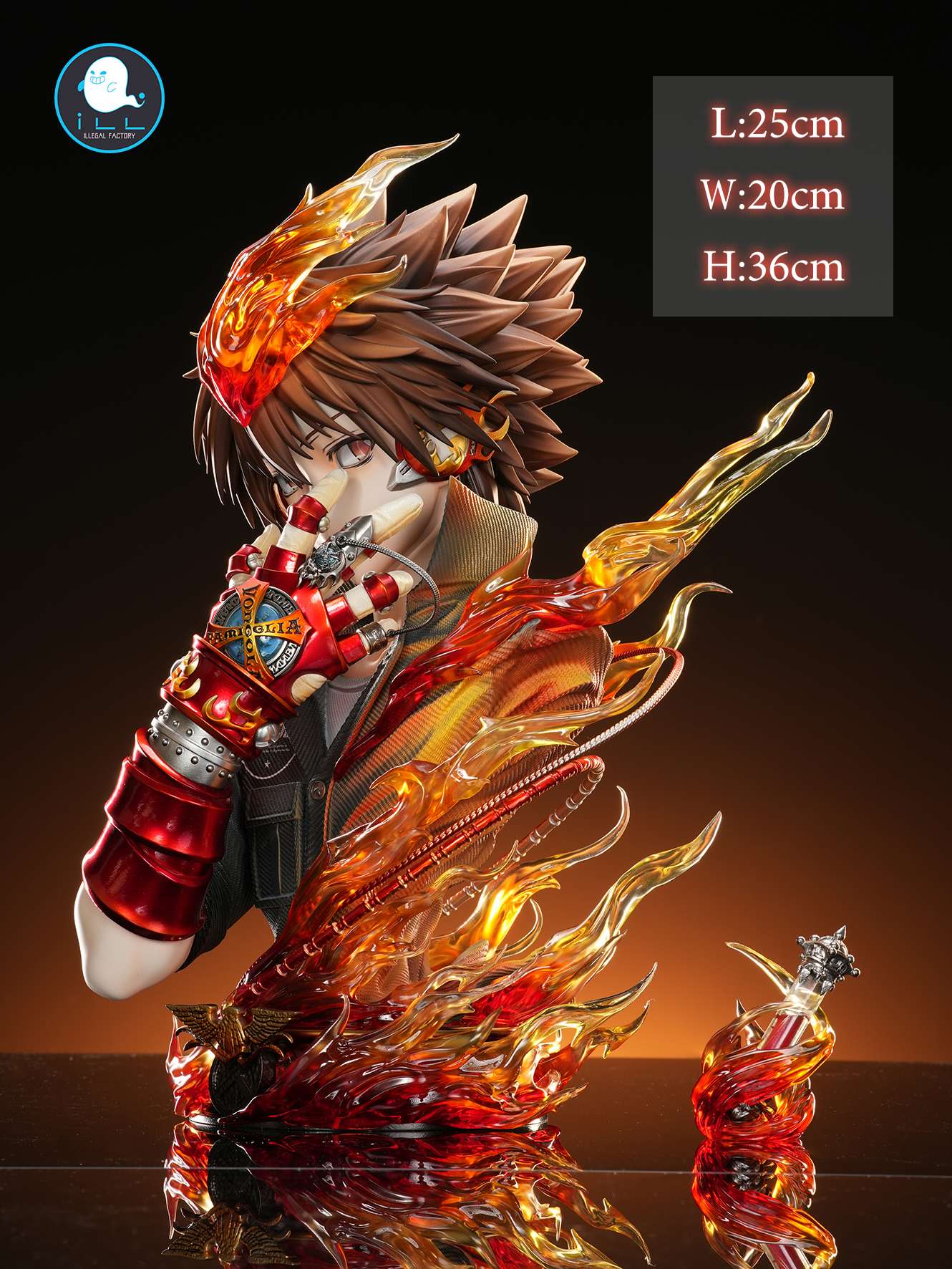 【Pre-sale】020 Bust of Sawada Tsunayoshi with LED-ILLegal FACTORY Studio