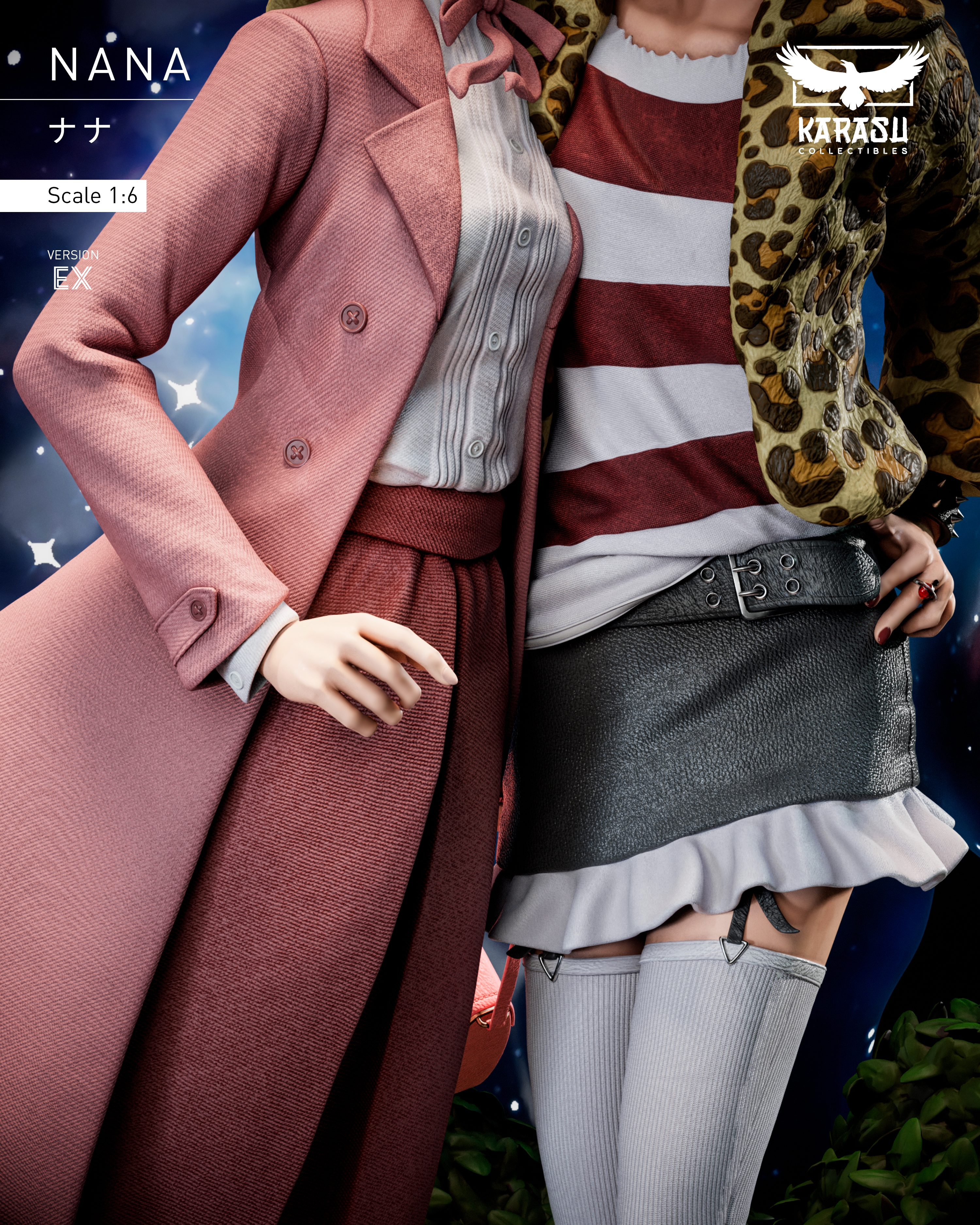 【Pre-sale】1/6 Scale Osaki Nana and Komatsu Nana with LED-KARASU Collectibles Studio