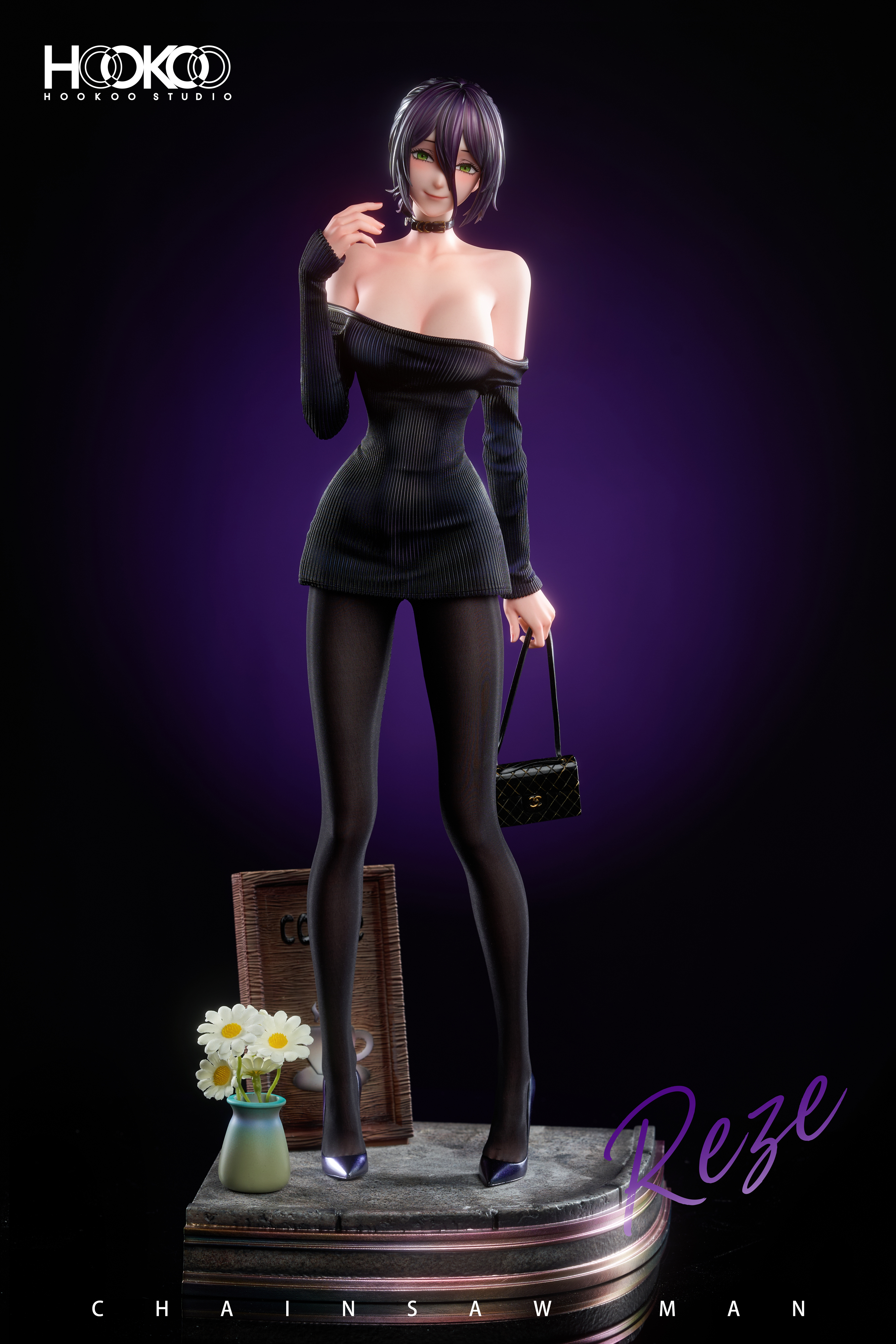【Pre-sale】1/4 Scale Coffee Girl Reze-Chainsaw Man-HOOKOO Studio