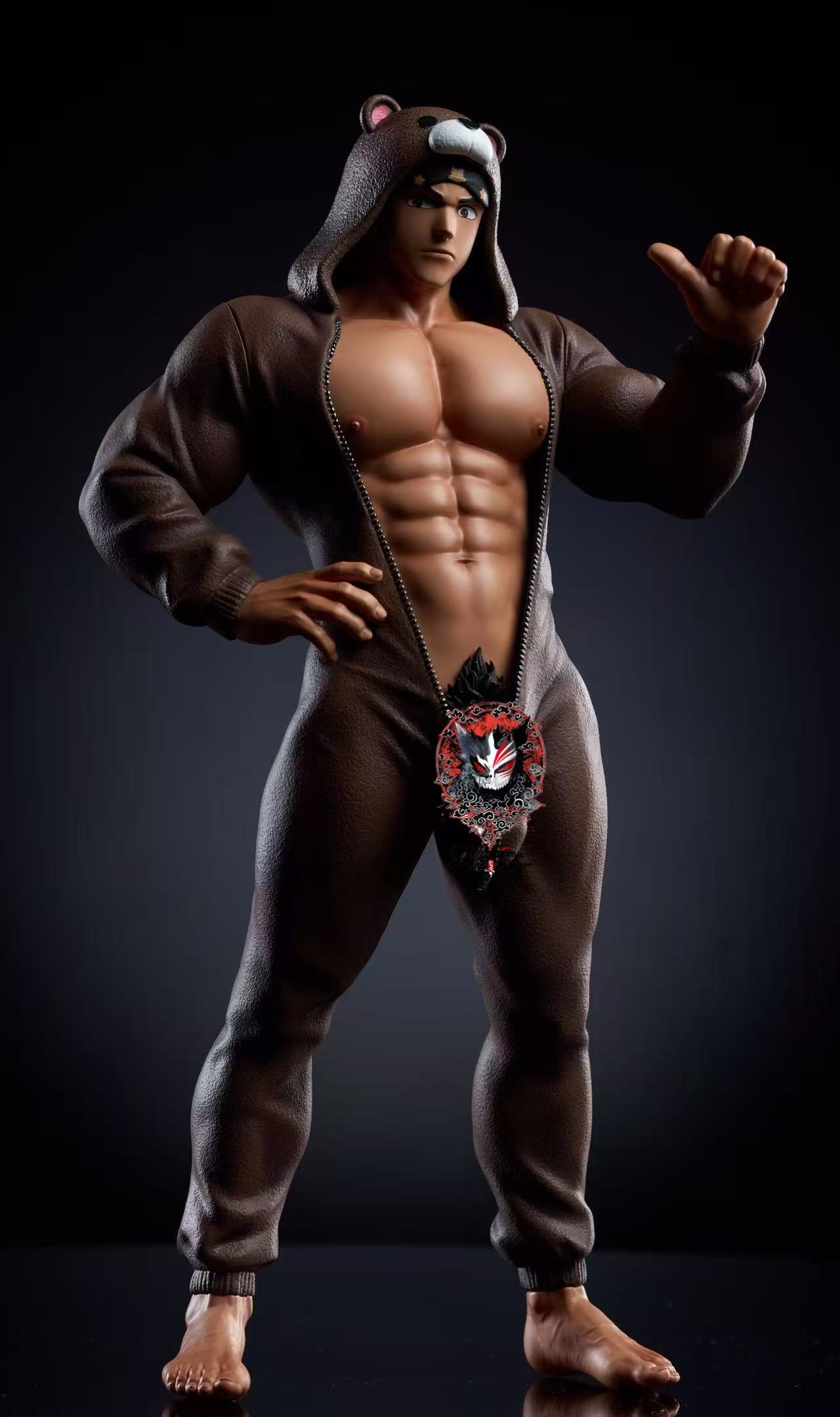 【Pre-sale】1/6 Scale Pajamas Series Standing Bear and Sitting Dog-Party Studio