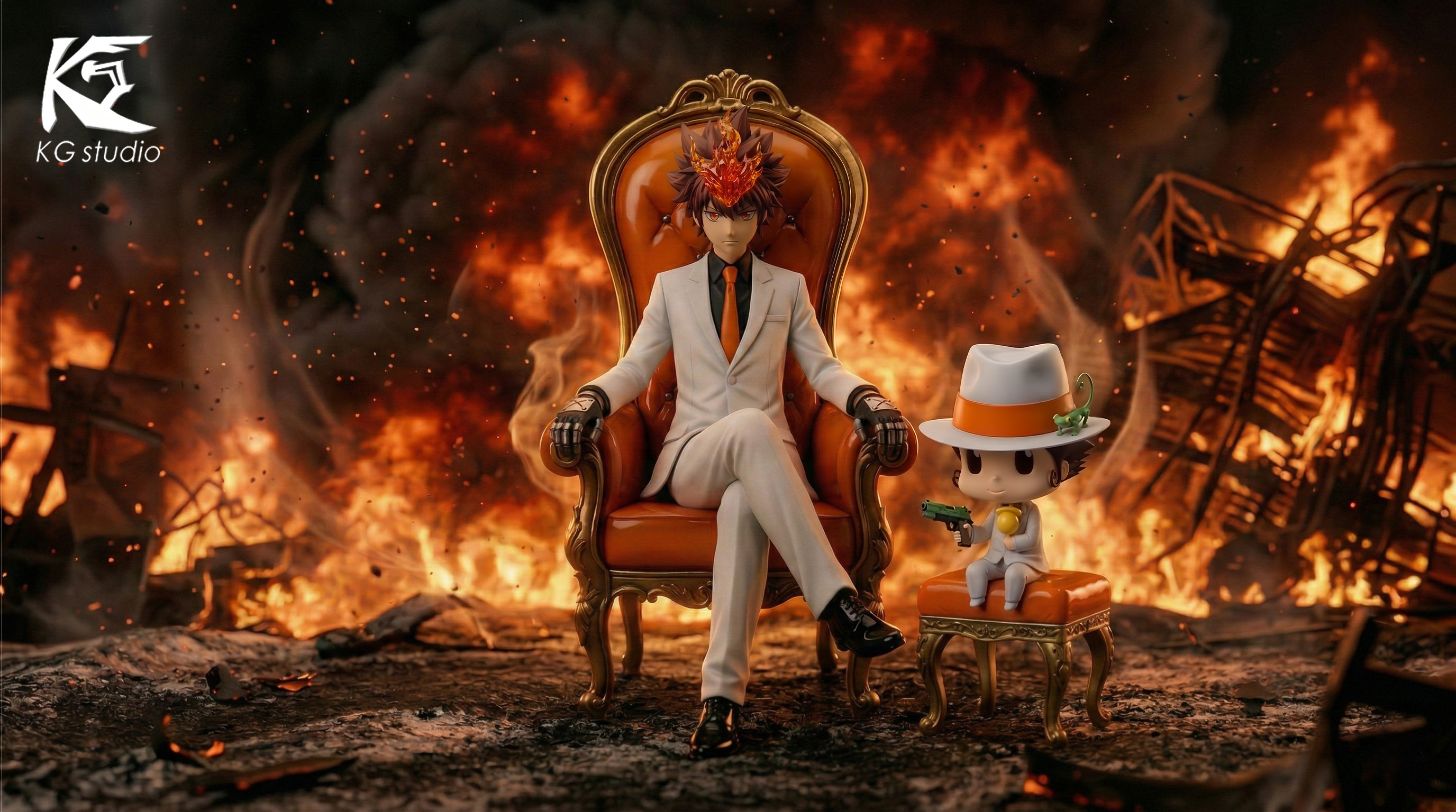 【Pre-sale】1/6 Scale Sawada Tsunayoshi and Reborn-KG Studio
