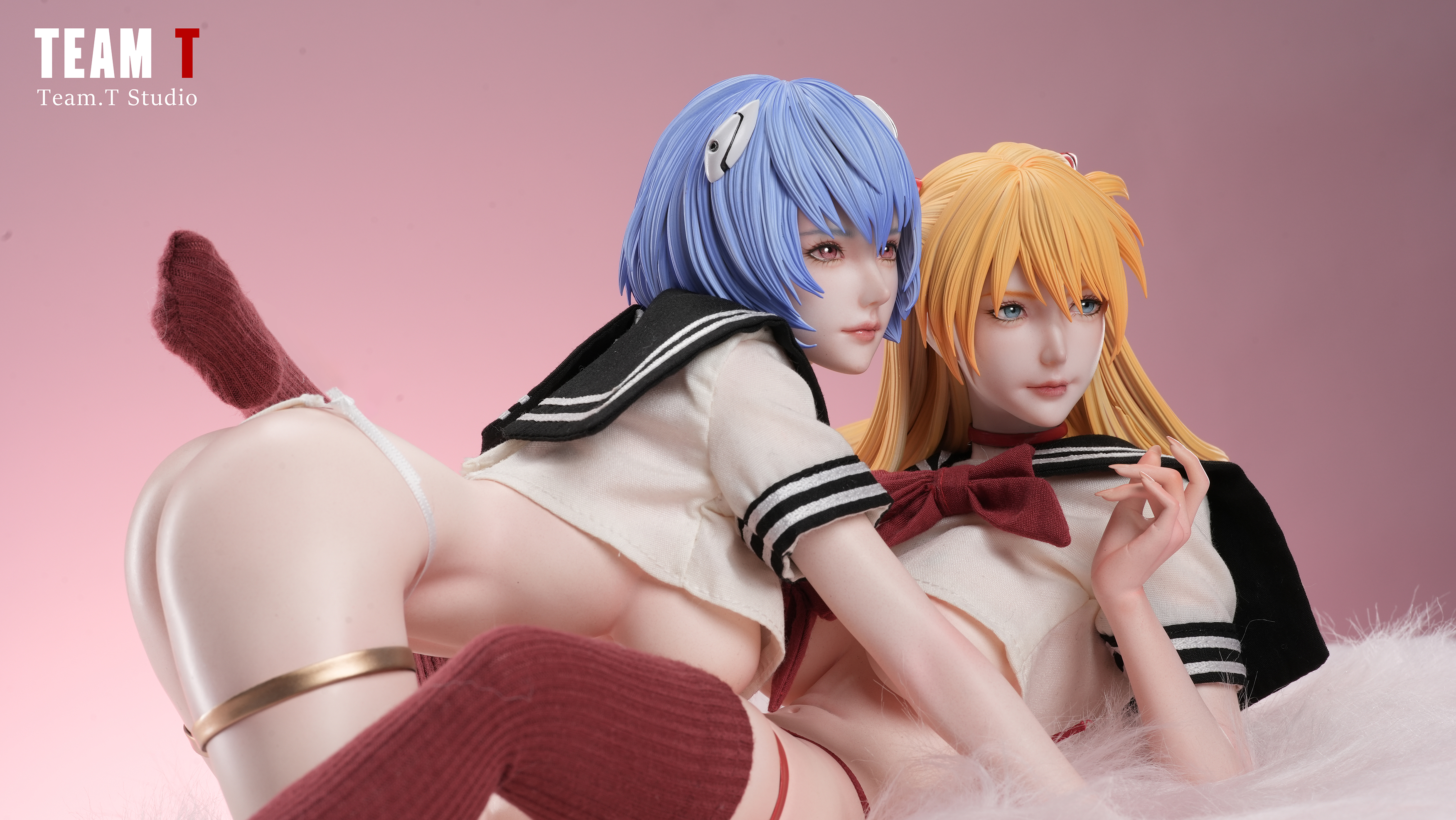 【Pre-sale】1/4 Scale Asuka and Ayanami Rei-TEAM-T Studio