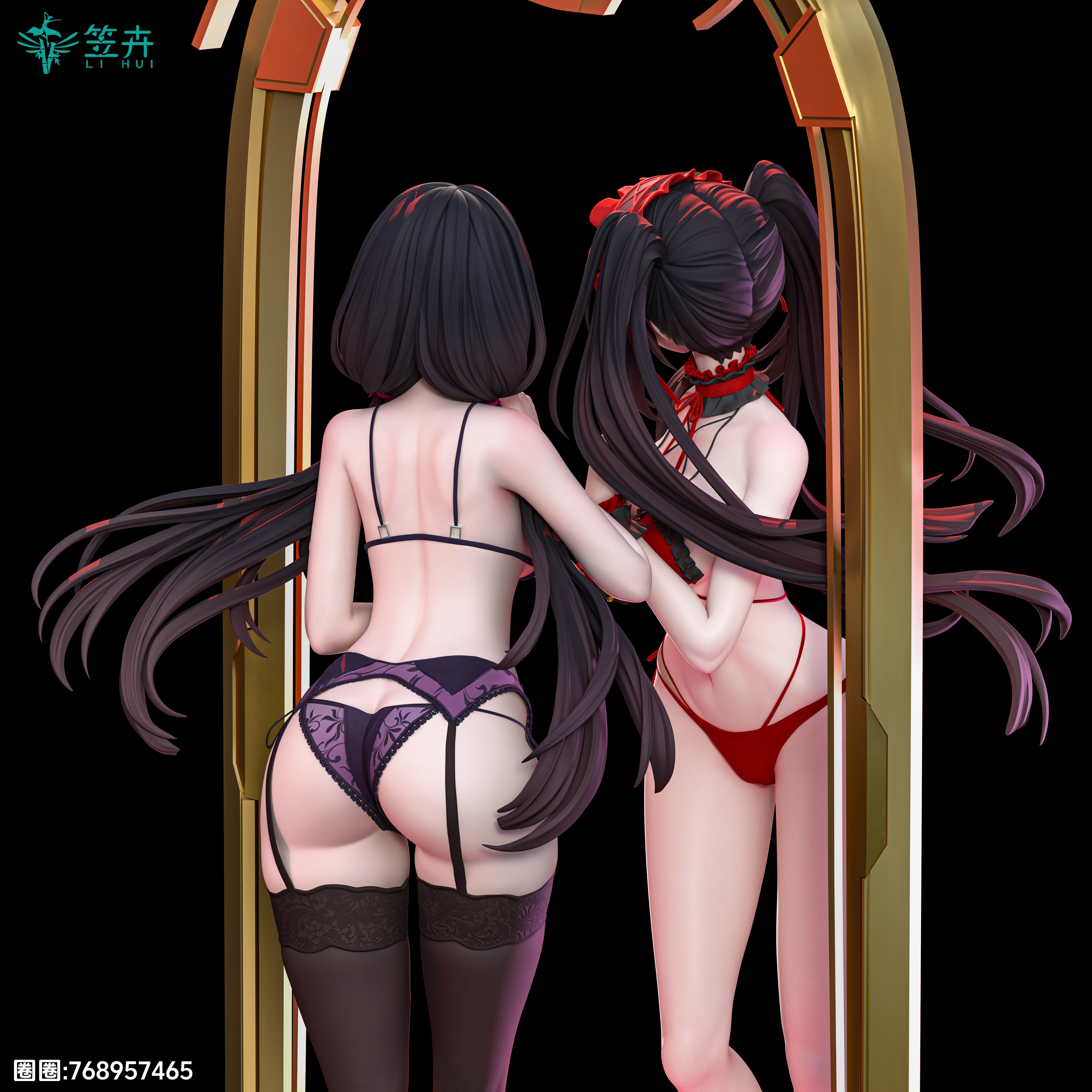 【Pre-sale】1/6 Scale Tokisaki Kurumi-DATE A LIVE-Li Hui Studio