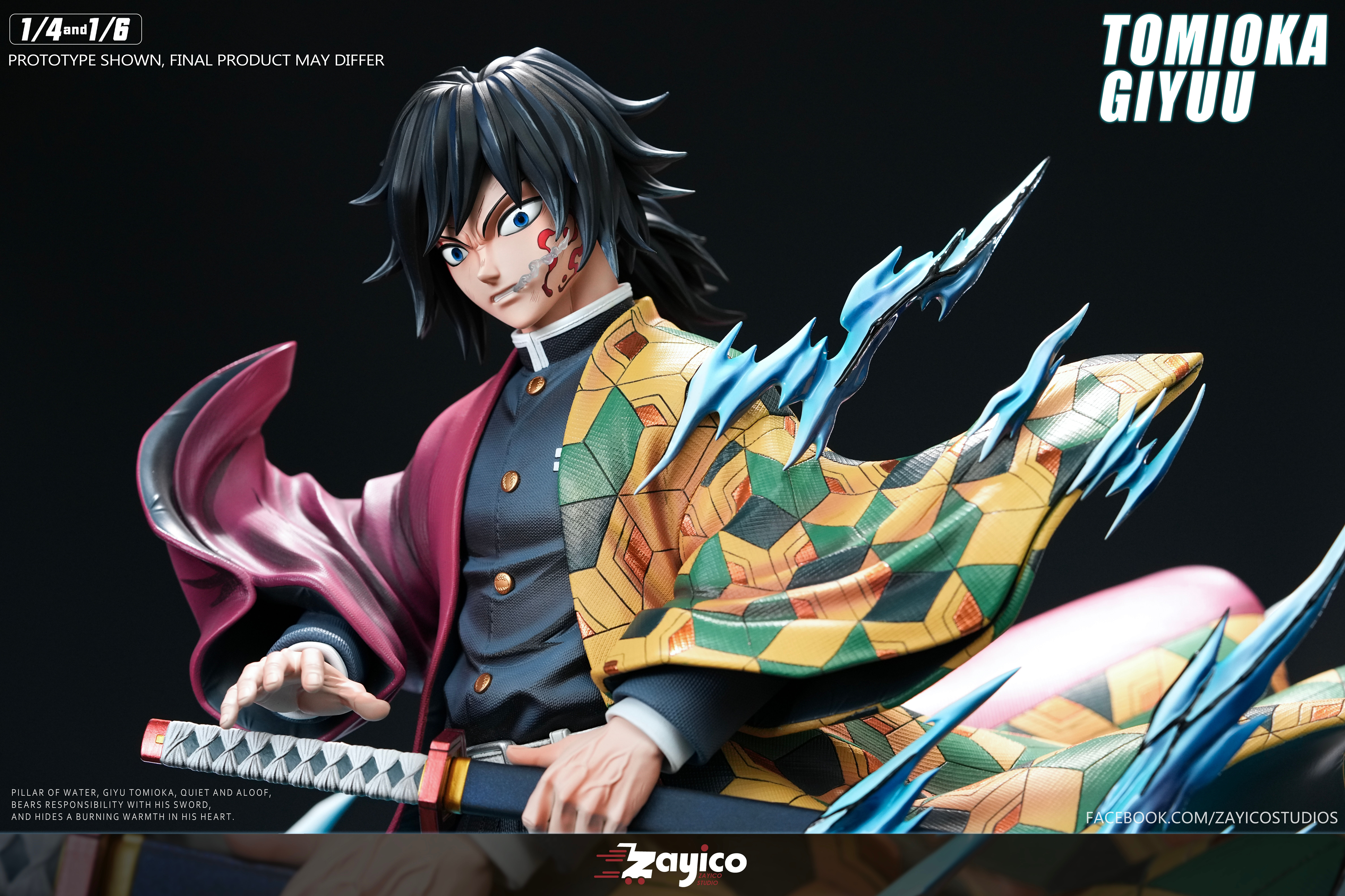 【Pre-sale】1/6 and 1/4 Scale Tomioka Giyuu-Demon Slayer-Zayico Studio