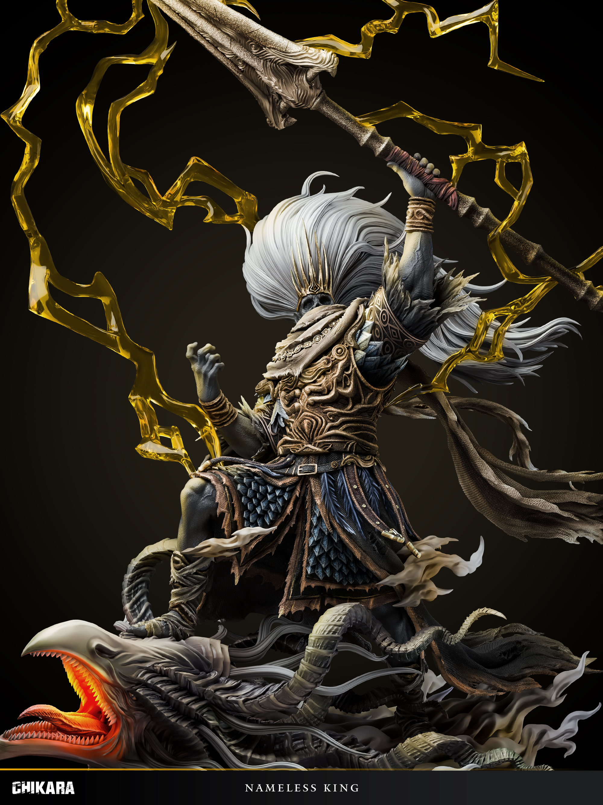 【Pre-sale】1/4 Scale Nameless King with LED-Dark Souls 3-CHIKARA Studio