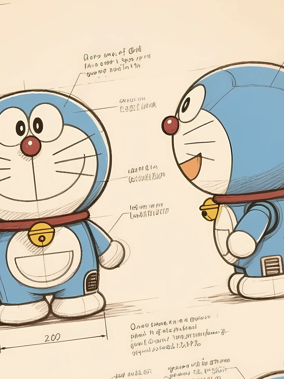 【Pre-sale】Decorative Painting of Design Draft of Doraemon-XingKong Studio