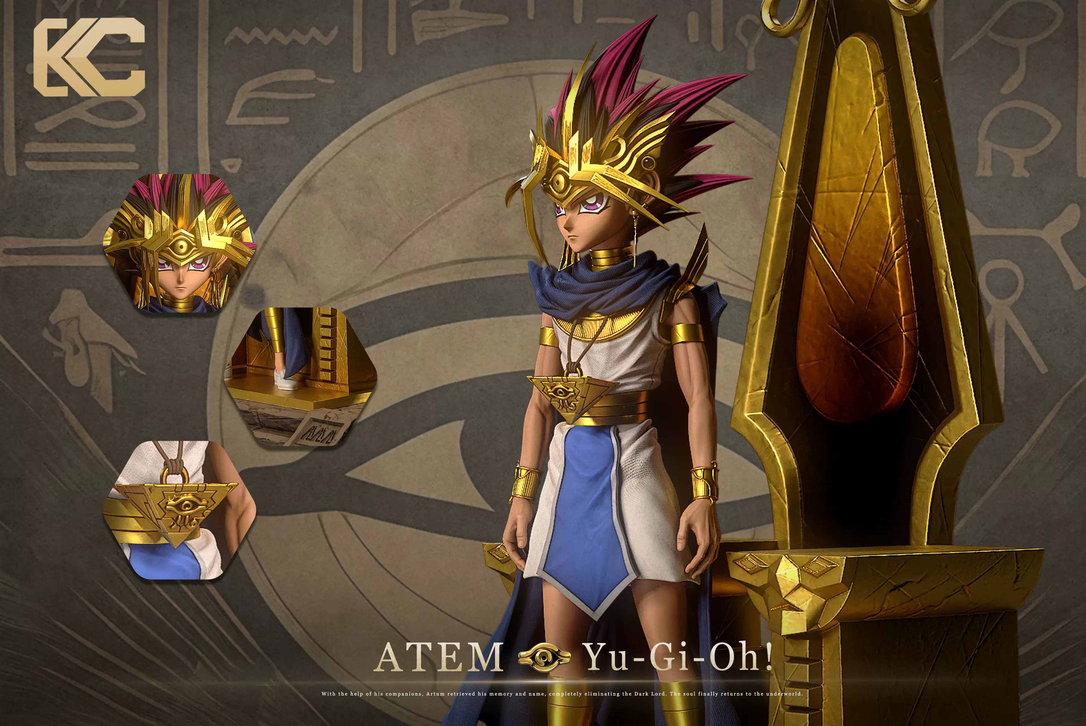 【Pre-sale】1/6 Scale Throne ATEM-Yu-Gi-Oh! Duel Monsters-KC Studio