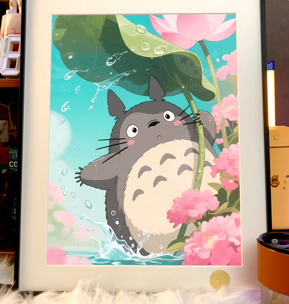 【Pre-sale】Decorative Painting of Lotus Leaf Totoro-XingKong Studio
