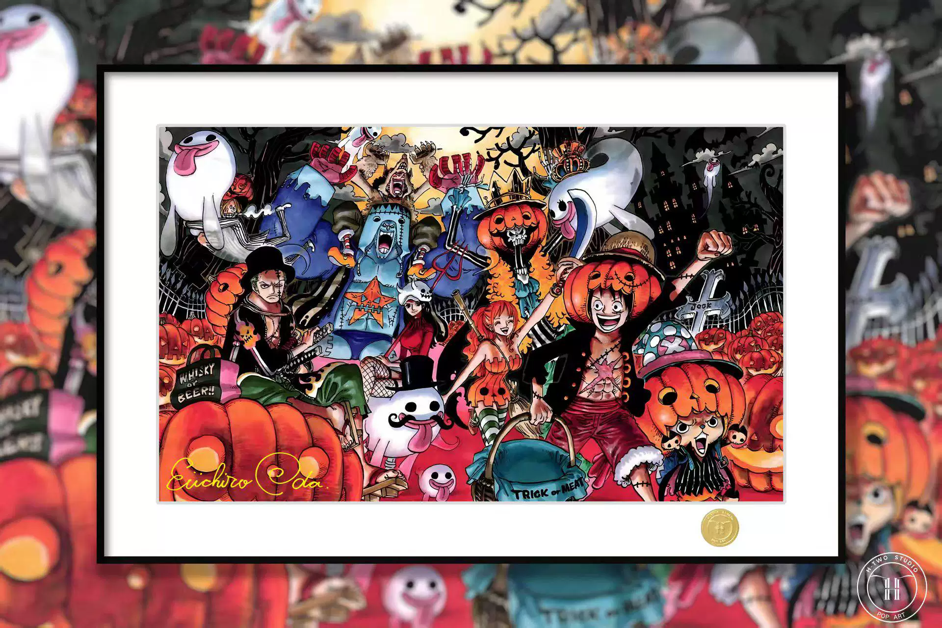【Pre-sale】Decorative Painting of Halloween The Straw Hats-One Piece-H2 Studio