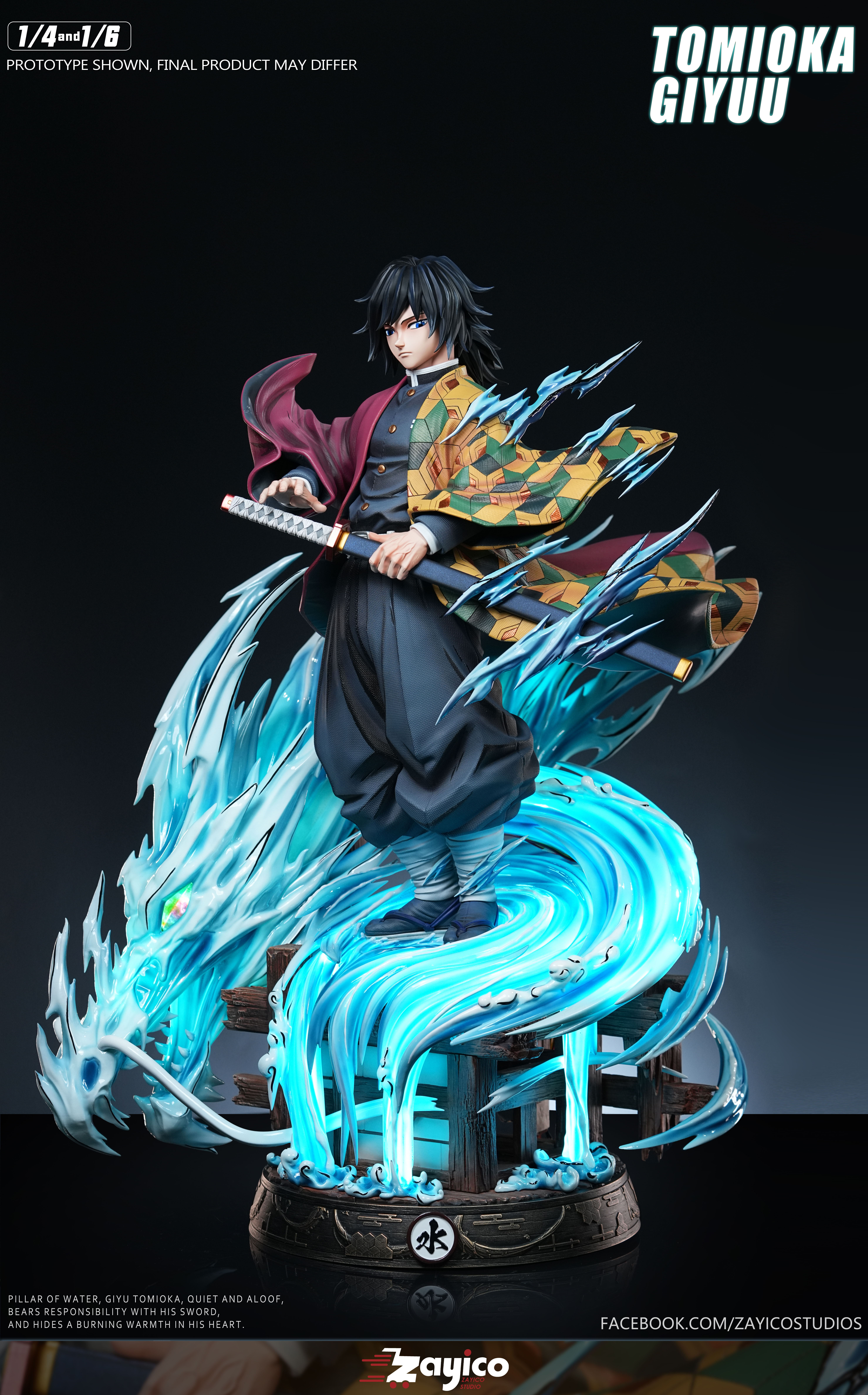 【Pre-sale】1/6 and 1/4 Scale Tomioka Giyuu-Demon Slayer-Zayico Studio