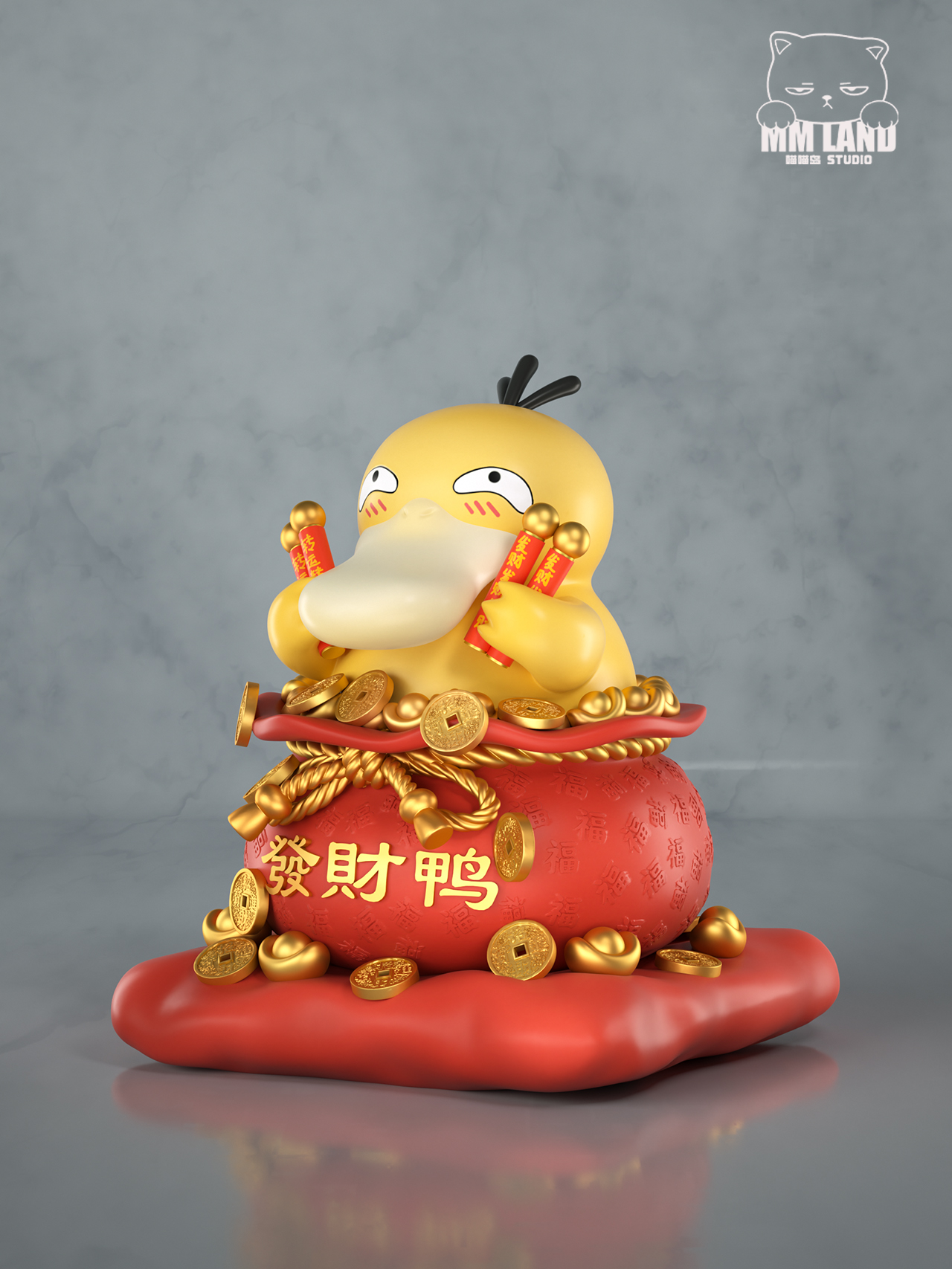 【Pre-sale】Wealthy Psyduck-Pokemon-MMLAND Studio