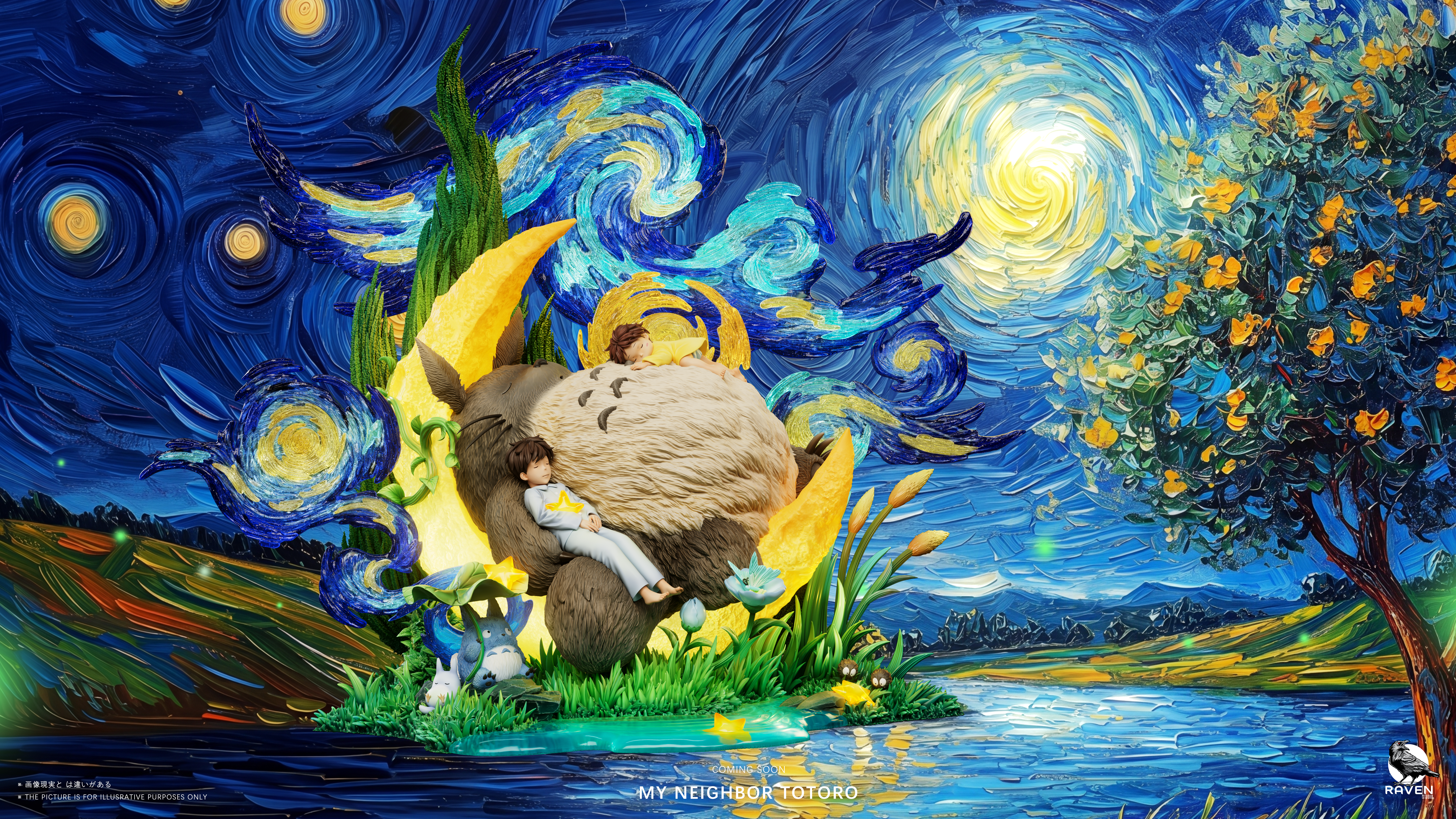 【Pre-sale】Totoro Under Starry Sky-My Neighbor Totoro-Raven Studio
