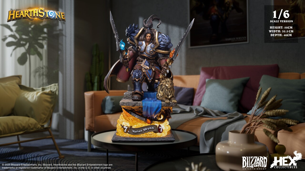 【Pre-sale】1/6 and 1/10 Scale Varian Wrynn with LED Licensed-HEX Collectibles × Blizzard