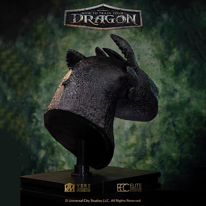 【Pre-sale】1/1 Scale Bust of Toothless Licensed-How to Train Your Dragon-Elite Creature Collectibles Studio