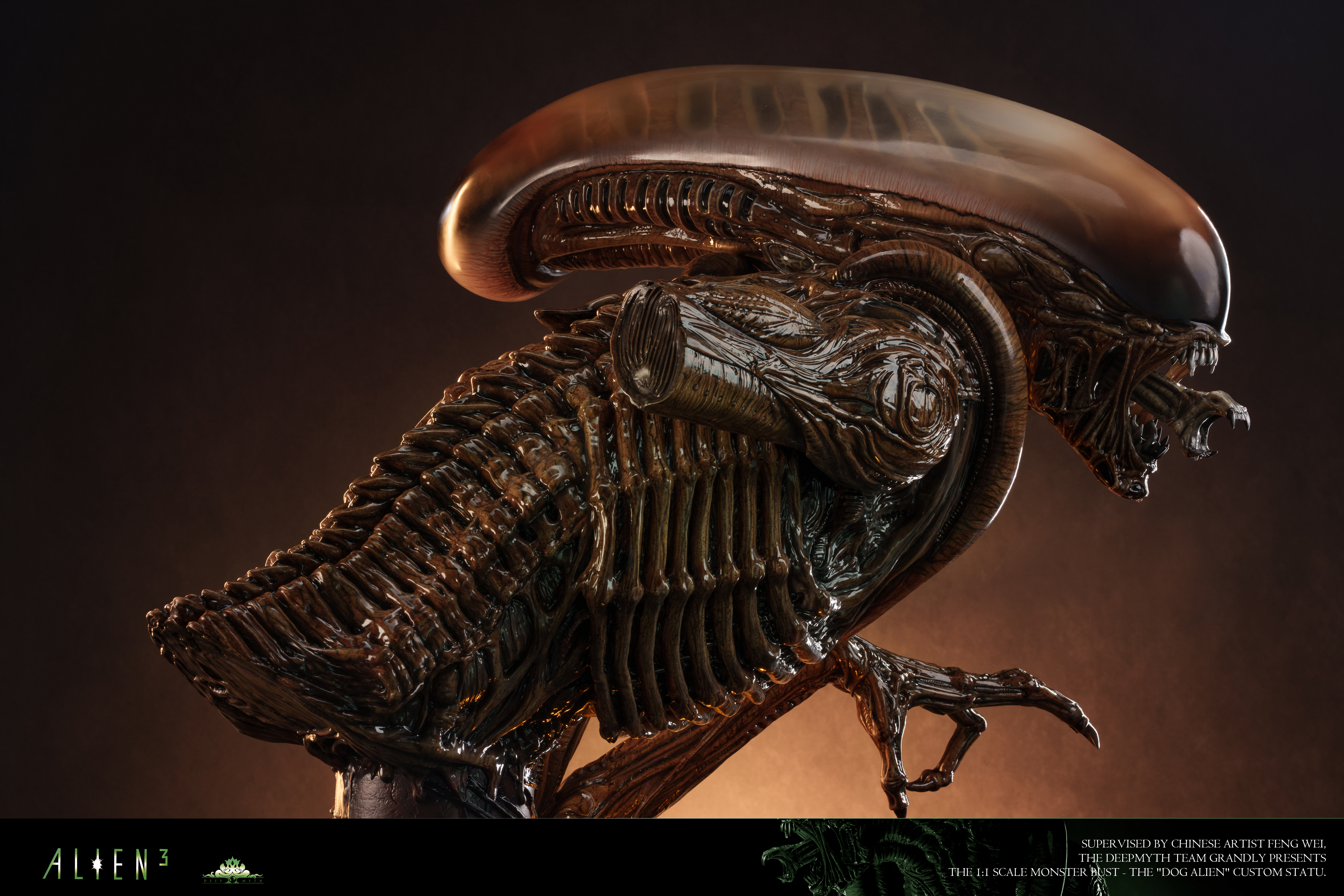【Pre-sale】1/1 Scale Bust of Dog Alien-Deepmyth Studio