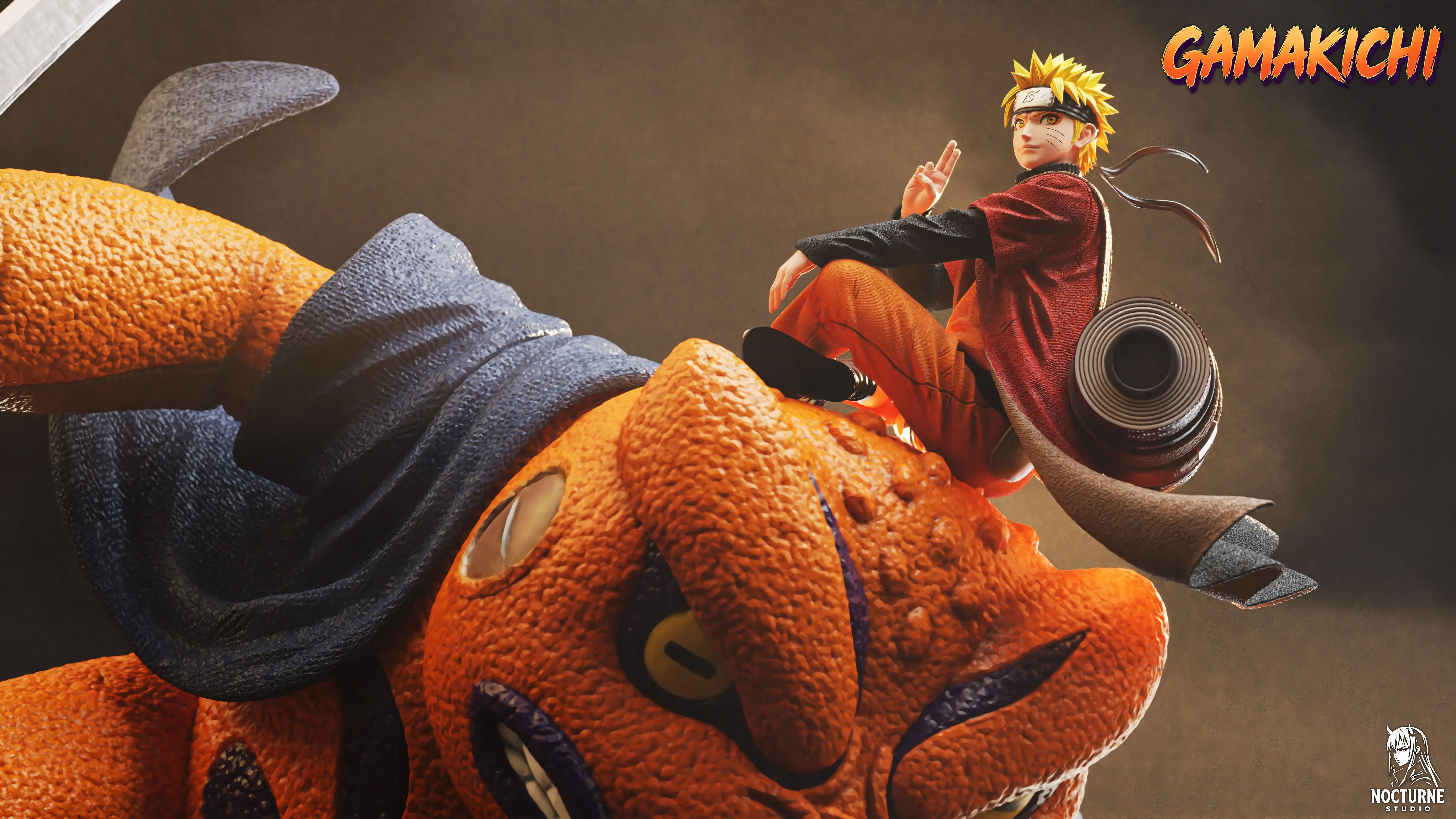 【Pre-sale】1/7 Scale Naruto and Gamakichi-Naruto-Nocturne Studio x ICE Studio