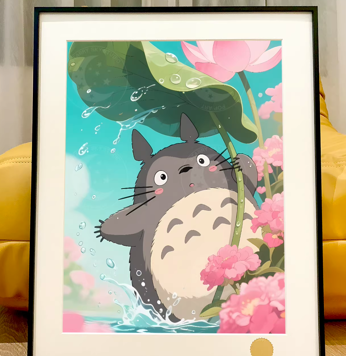 【Pre-sale】Decorative Painting of Lotus Leaf Totoro-XingKong Studio