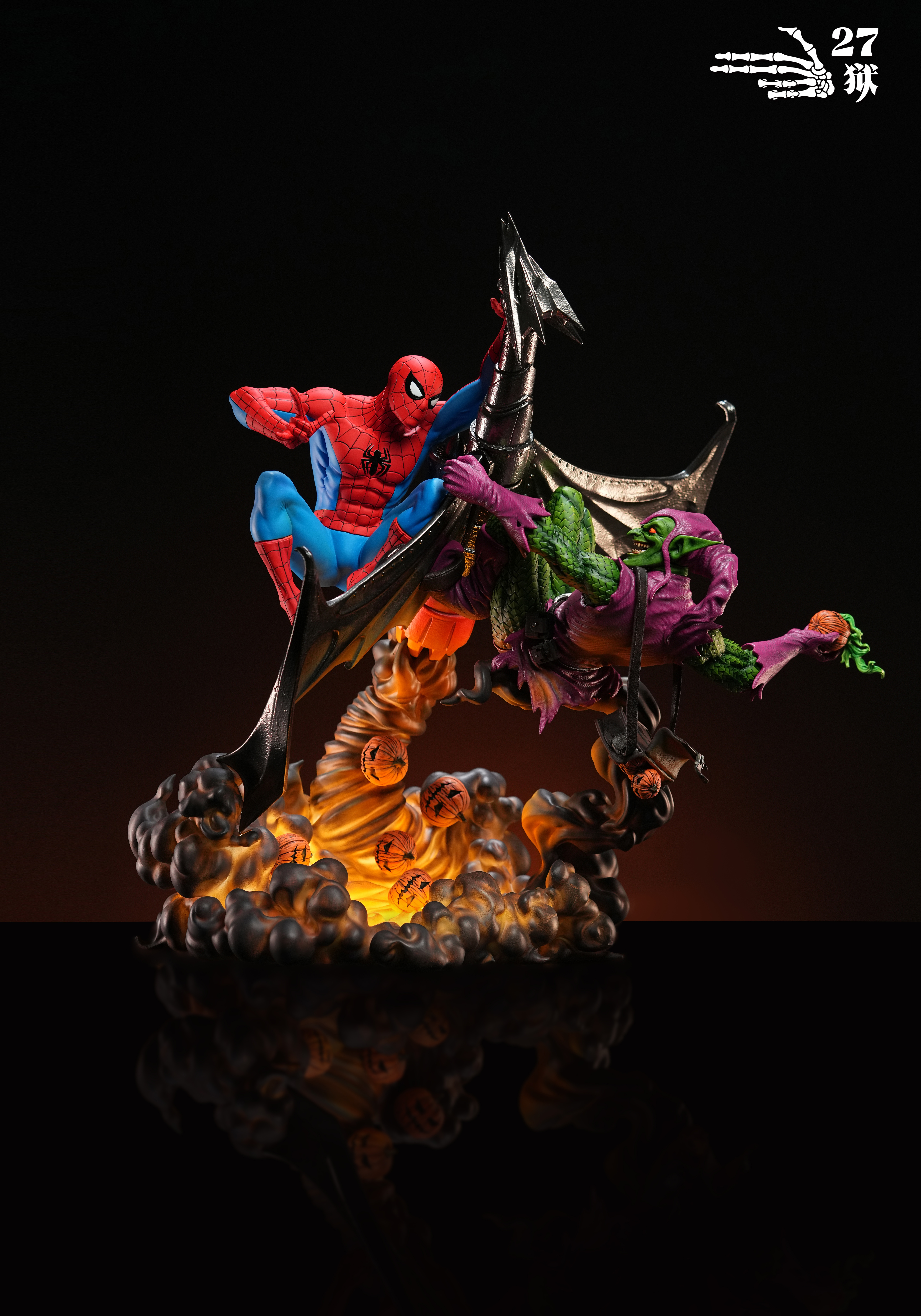 【Pre-sale】1/4 Scale Spiderman VS Green Goblin Diorama-27abyss Studio