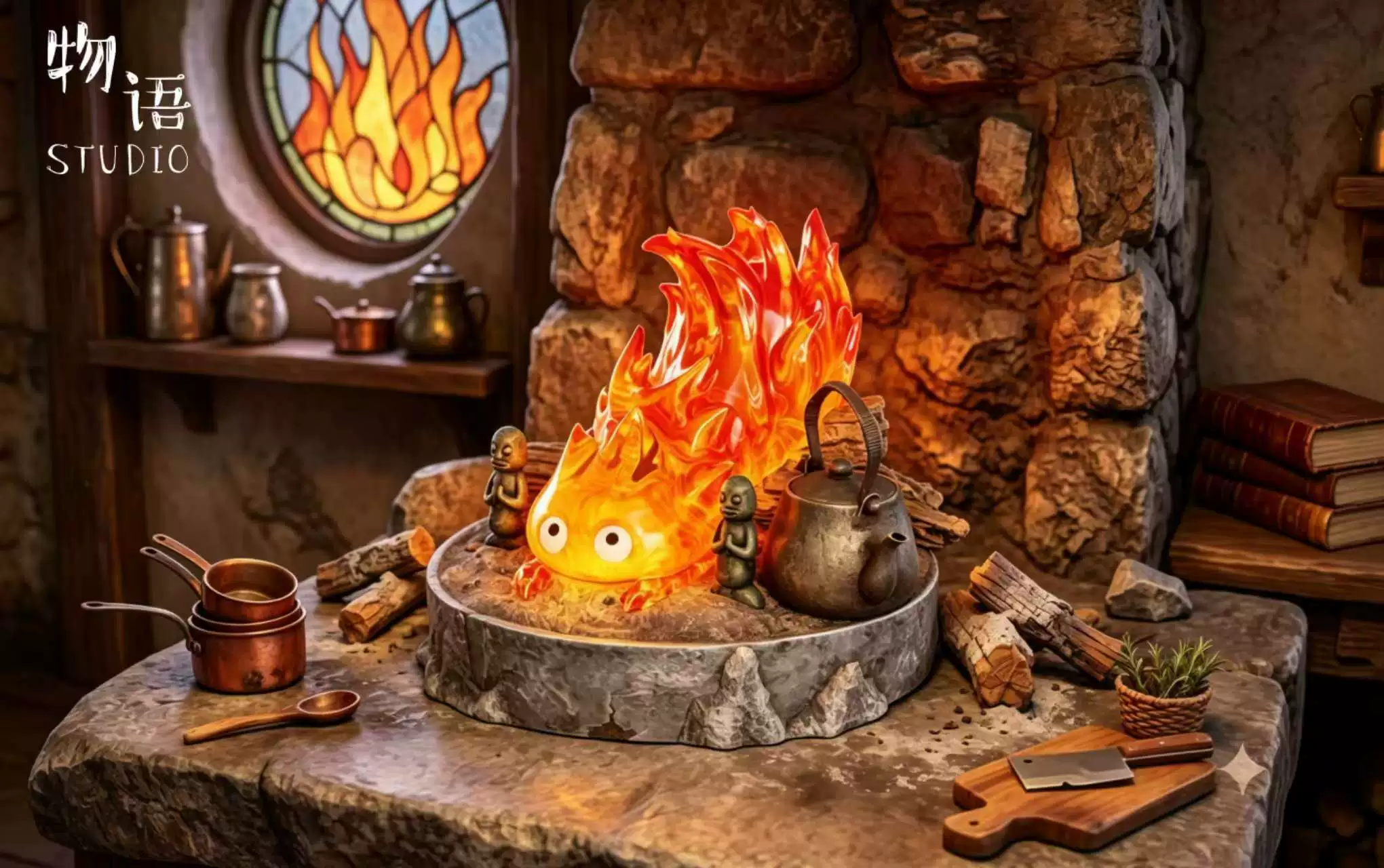 【Pre-sale】Calcifer with LED-Studio Ghibli-WuYu Studio