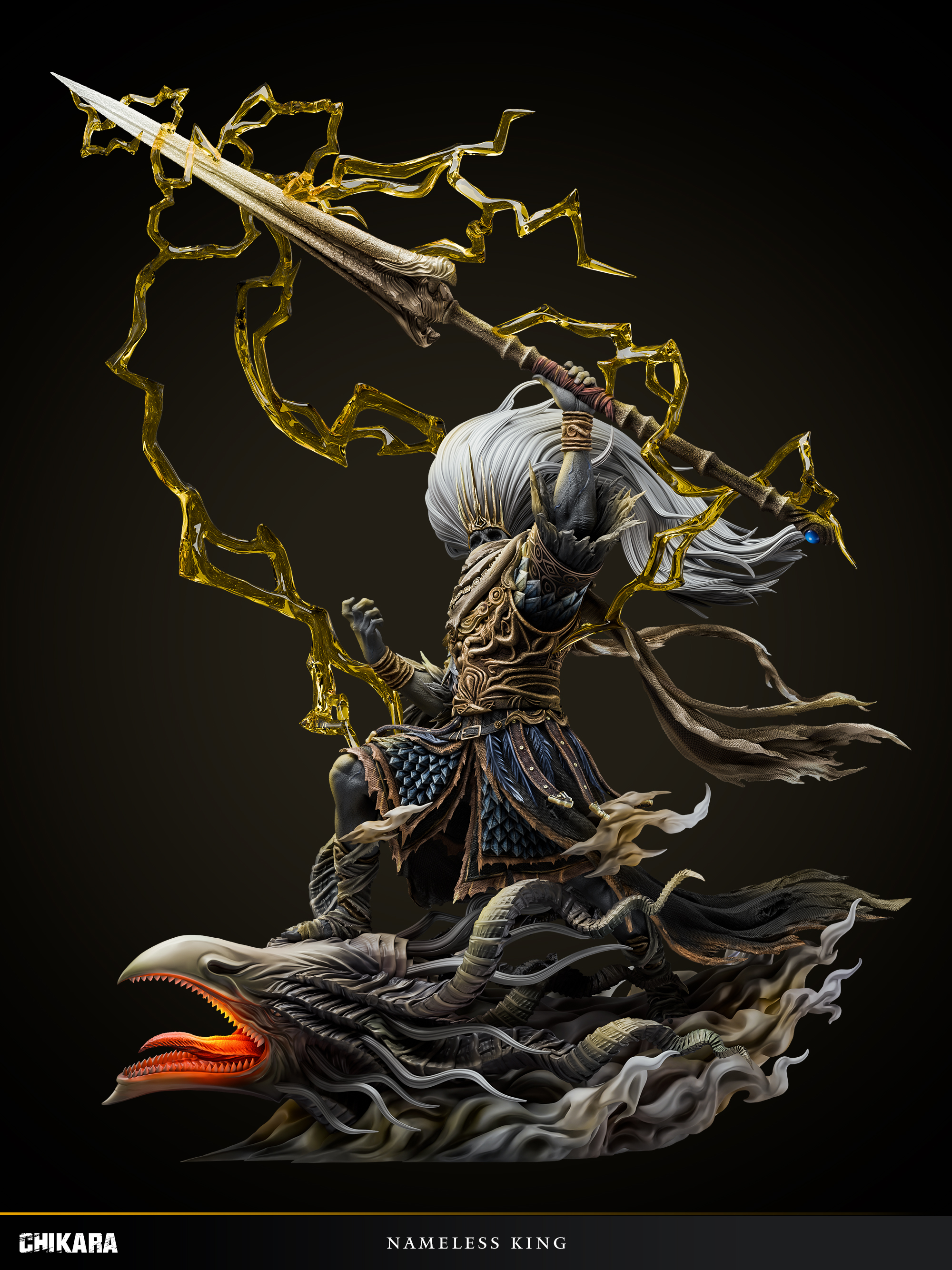 【Pre-sale】1/4 Scale Nameless King with LED-Dark Souls 3-CHIKARA Studio