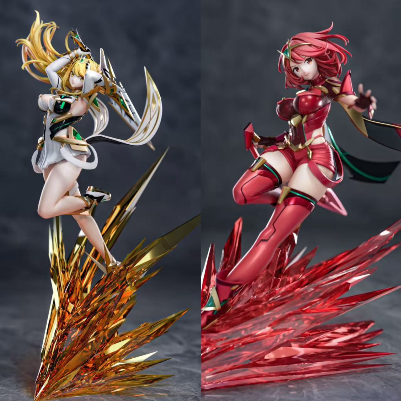 【Pre-sale】1/6 Scale Mythra and Pyra-Xenoblade Chronicles 2-MengYaXiang Studio