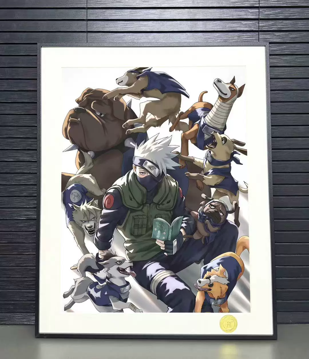 【Pre-sale】Decorative Painting of Kakashi and Dogs-Naruto-H2 Studio
