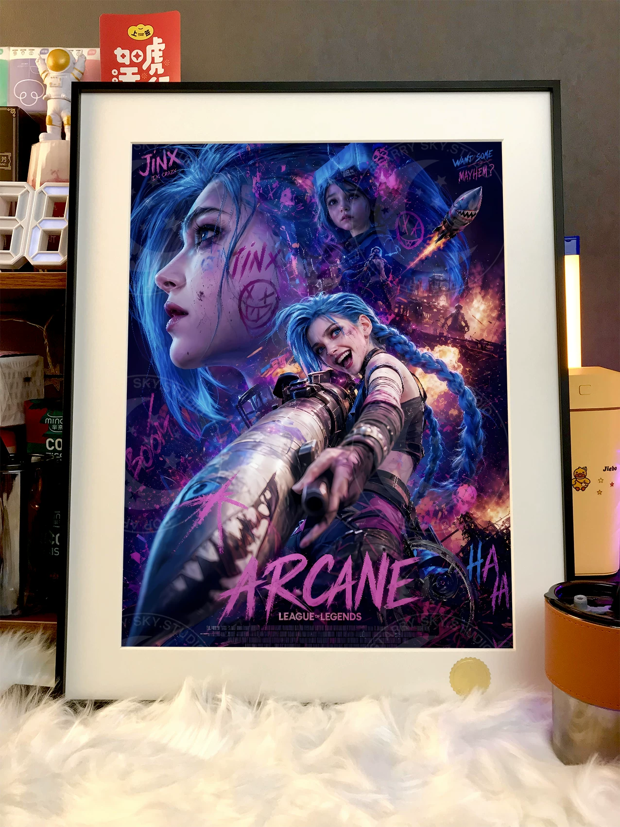 【Pre-sale】Decorative Painting of Arcane Jinx-League of Legends-XingKong Studio