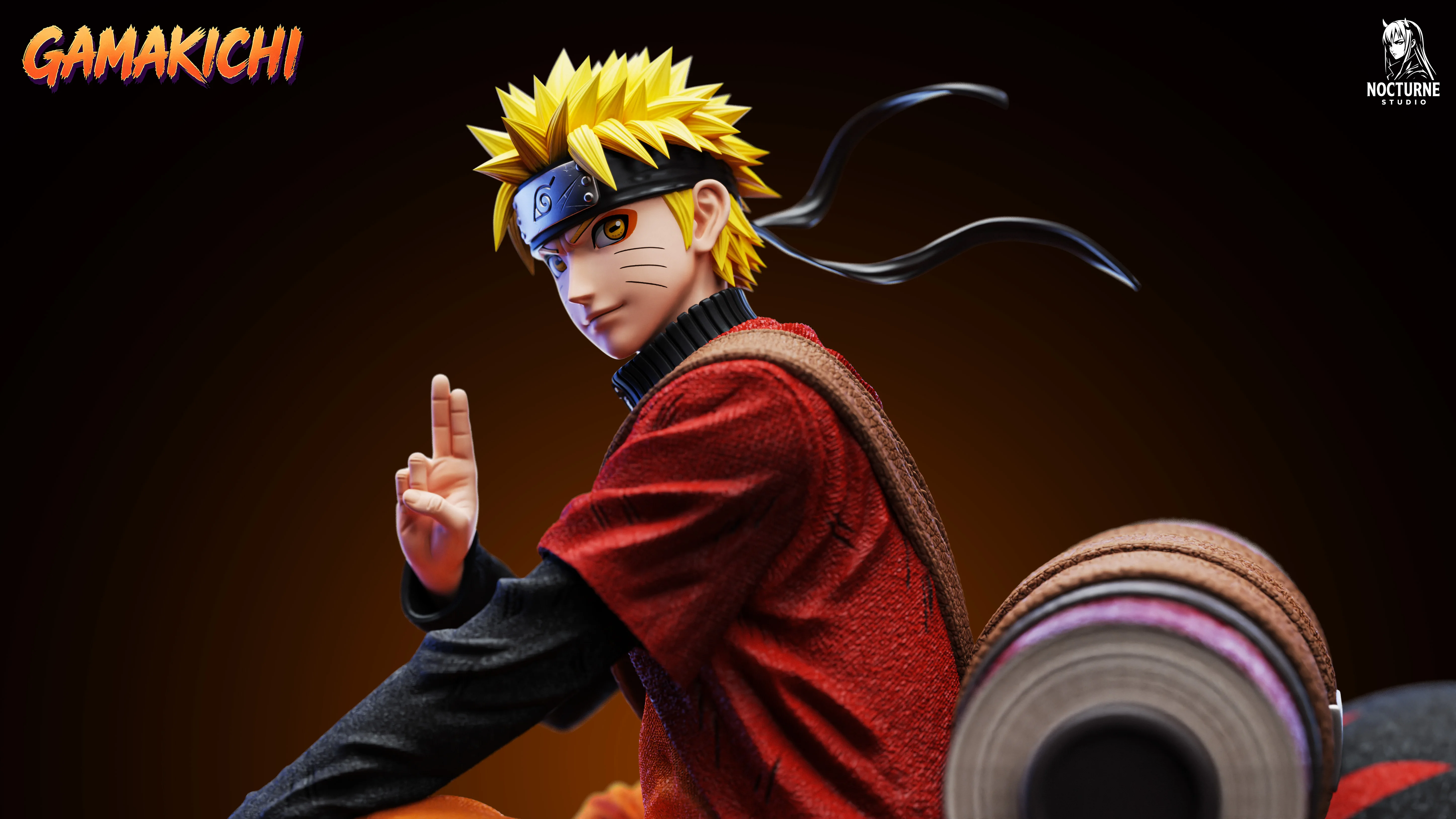 【Pre-sale】1/7 Scale Naruto and Gamakichi-Naruto-Nocturne Studio x ICE Studio