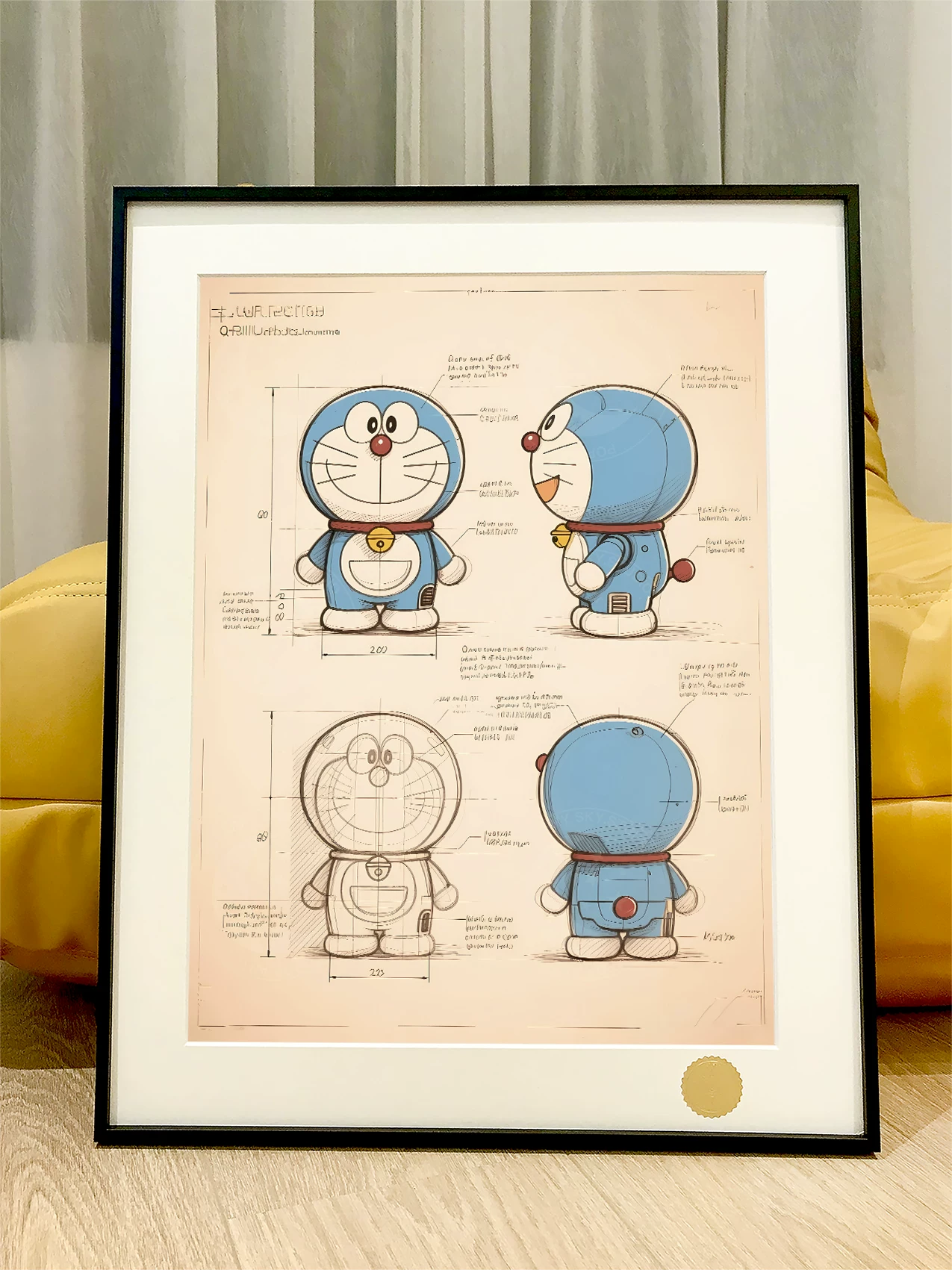 【Pre-sale】Decorative Painting of Design Draft of Doraemon-XingKong Studio