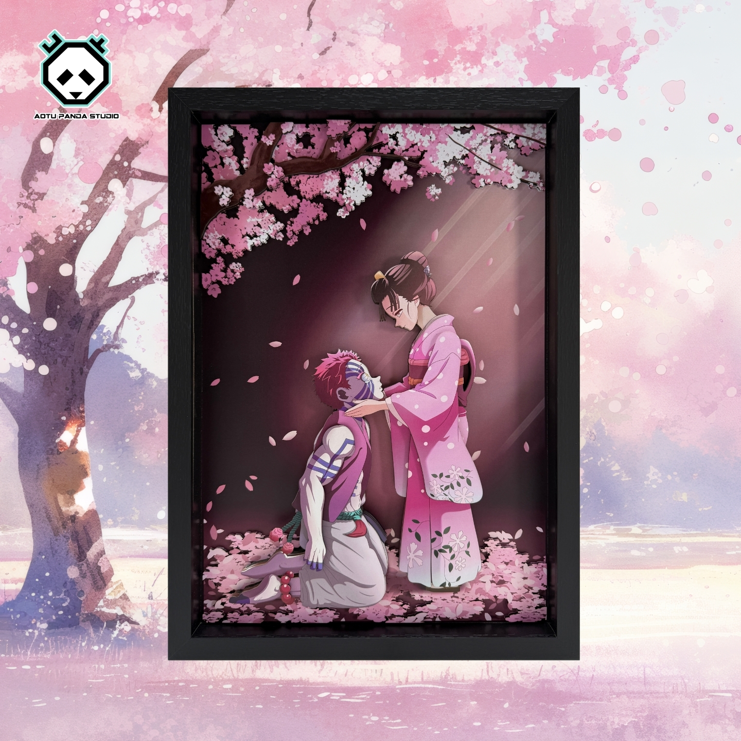 【In stock】Decorative Painting of Akaza and Koyuki-Aotu Panda Studio