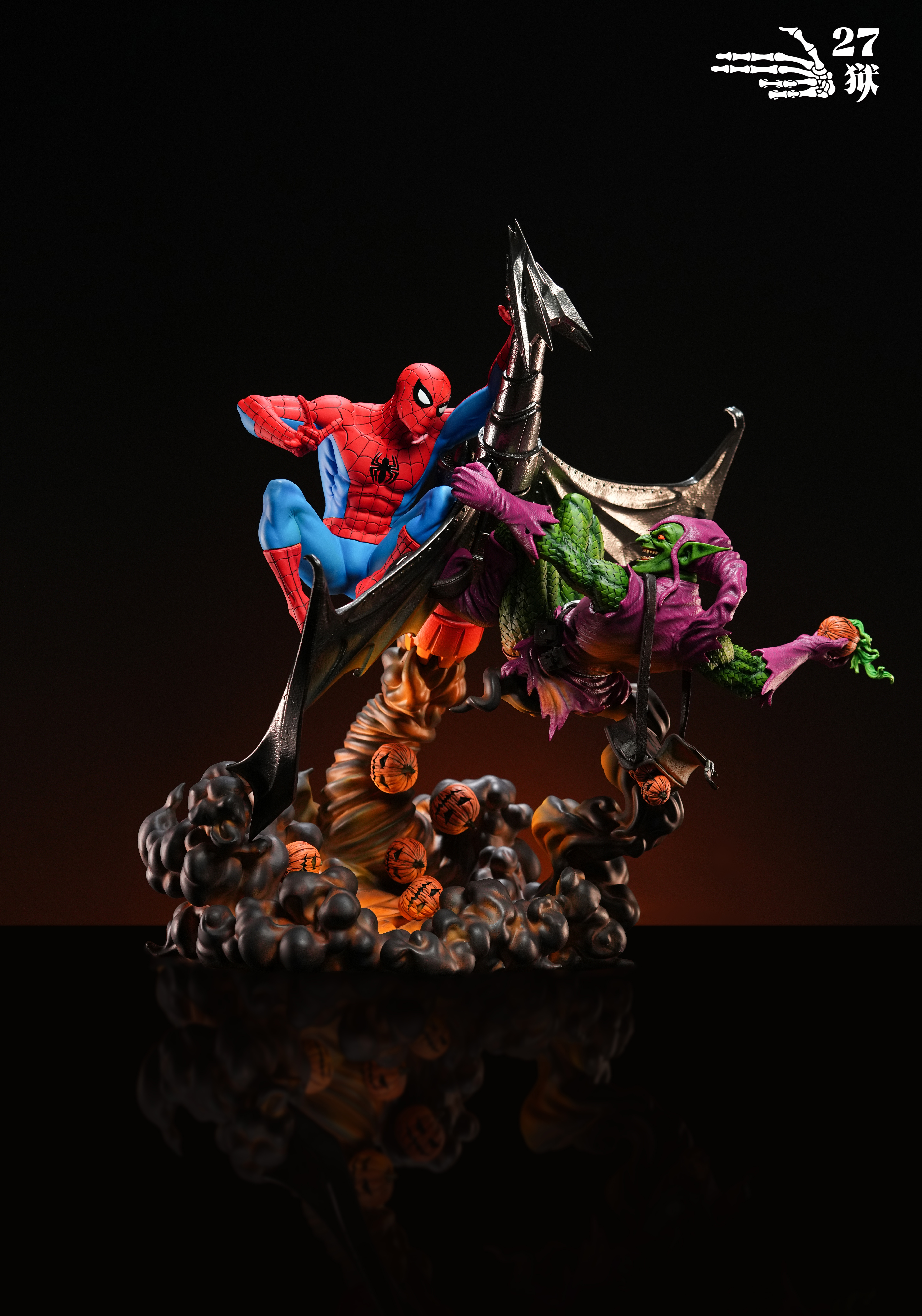 【Pre-sale】1/4 Scale Spiderman VS Green Goblin Diorama-27abyss Studio