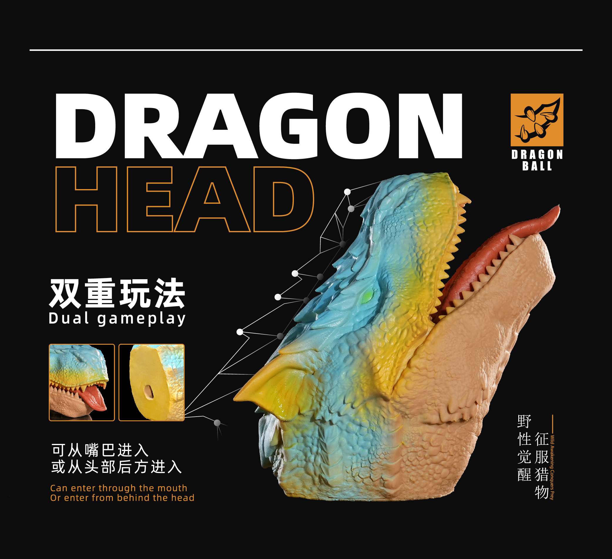 【In stock】Tigrex Head-Monster Hunter-Shibadon Studio