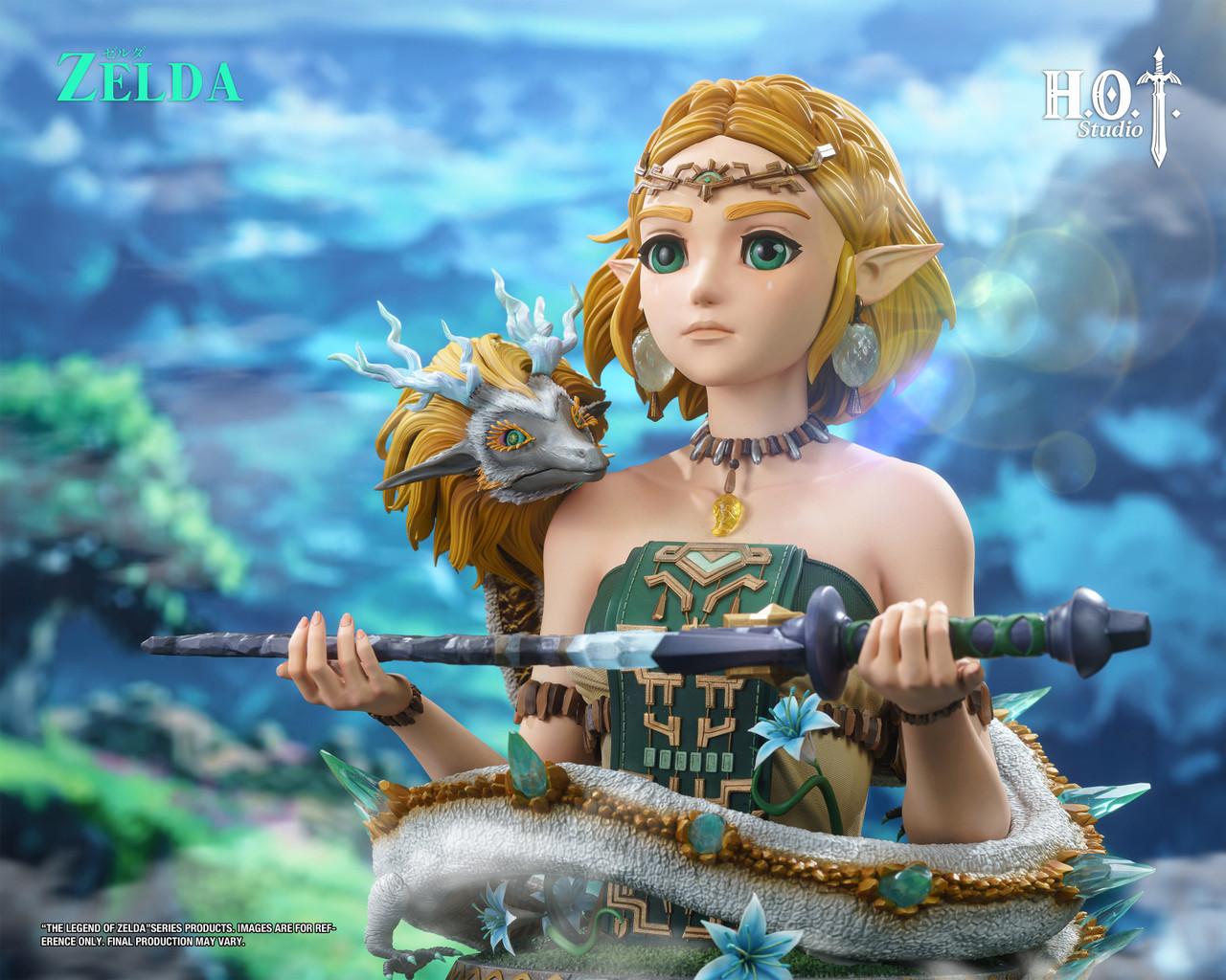 【Pre-sale】1/2 and 1/1 Scale Bust of Princess Zelda with LED-The Legend of Zelda-HOT Studio Studio