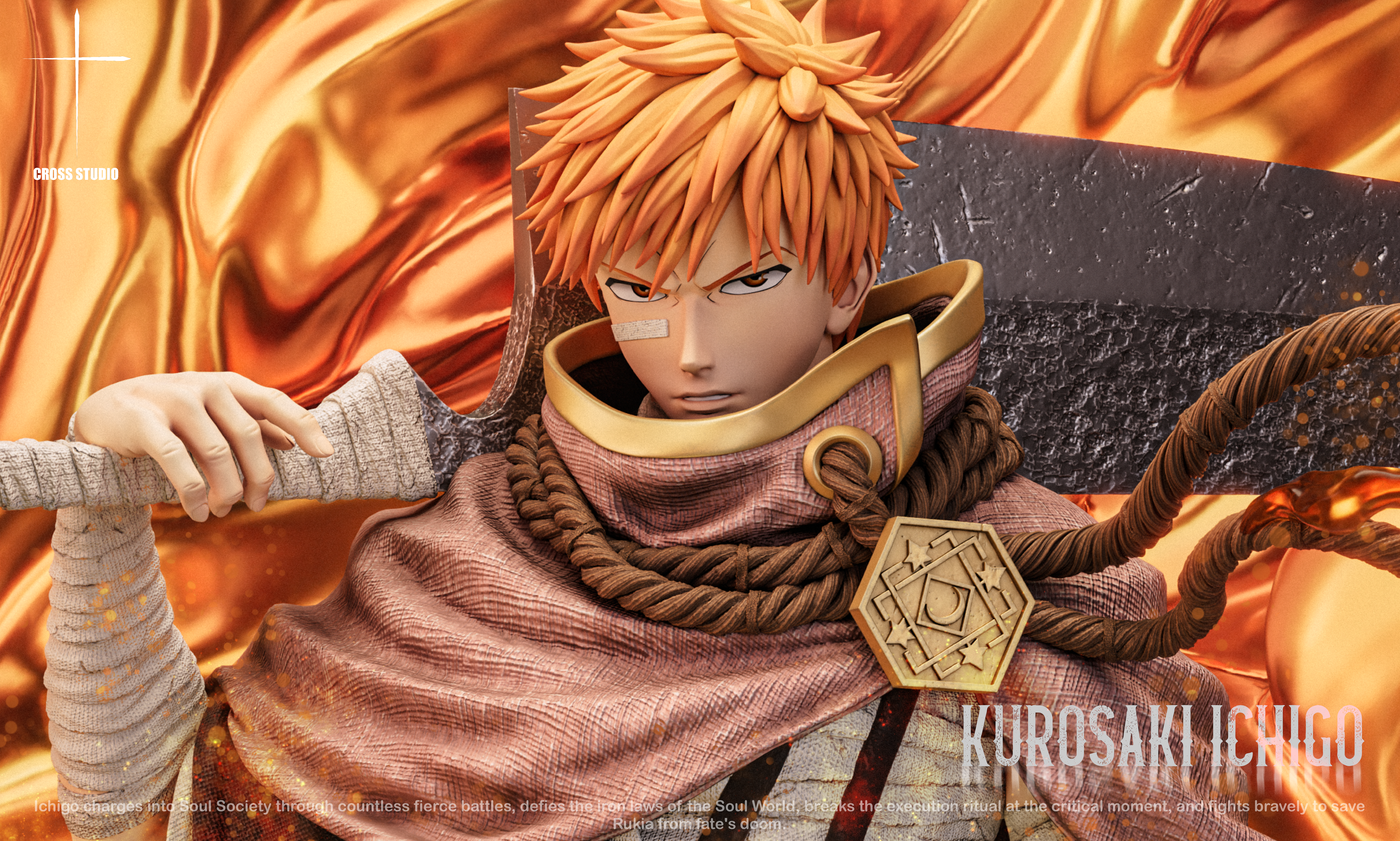 【Pre-sale】1/6 Scale Kurosaki Ichigo Saving Rukia-Cross Studio