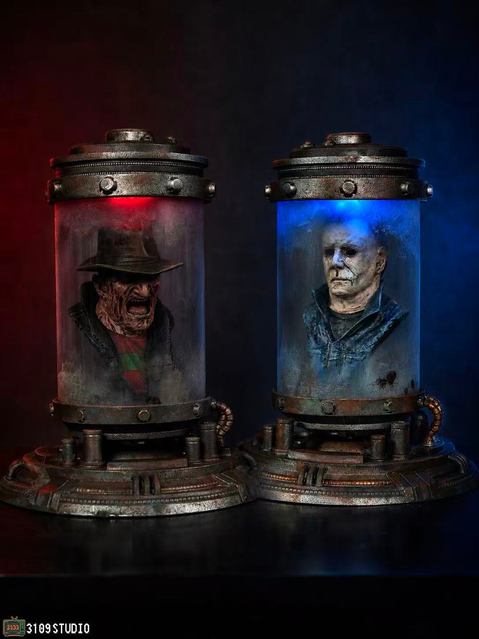 【Pre-sale】1/4 Scale Michael Myers and Freddy Krueger Head Jar-3109 Studio