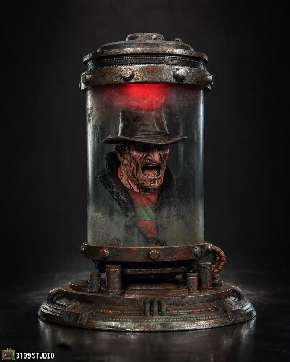 【Pre-sale】1/4 Scale Michael Myers and Freddy Krueger Head Jar-3109 Studio