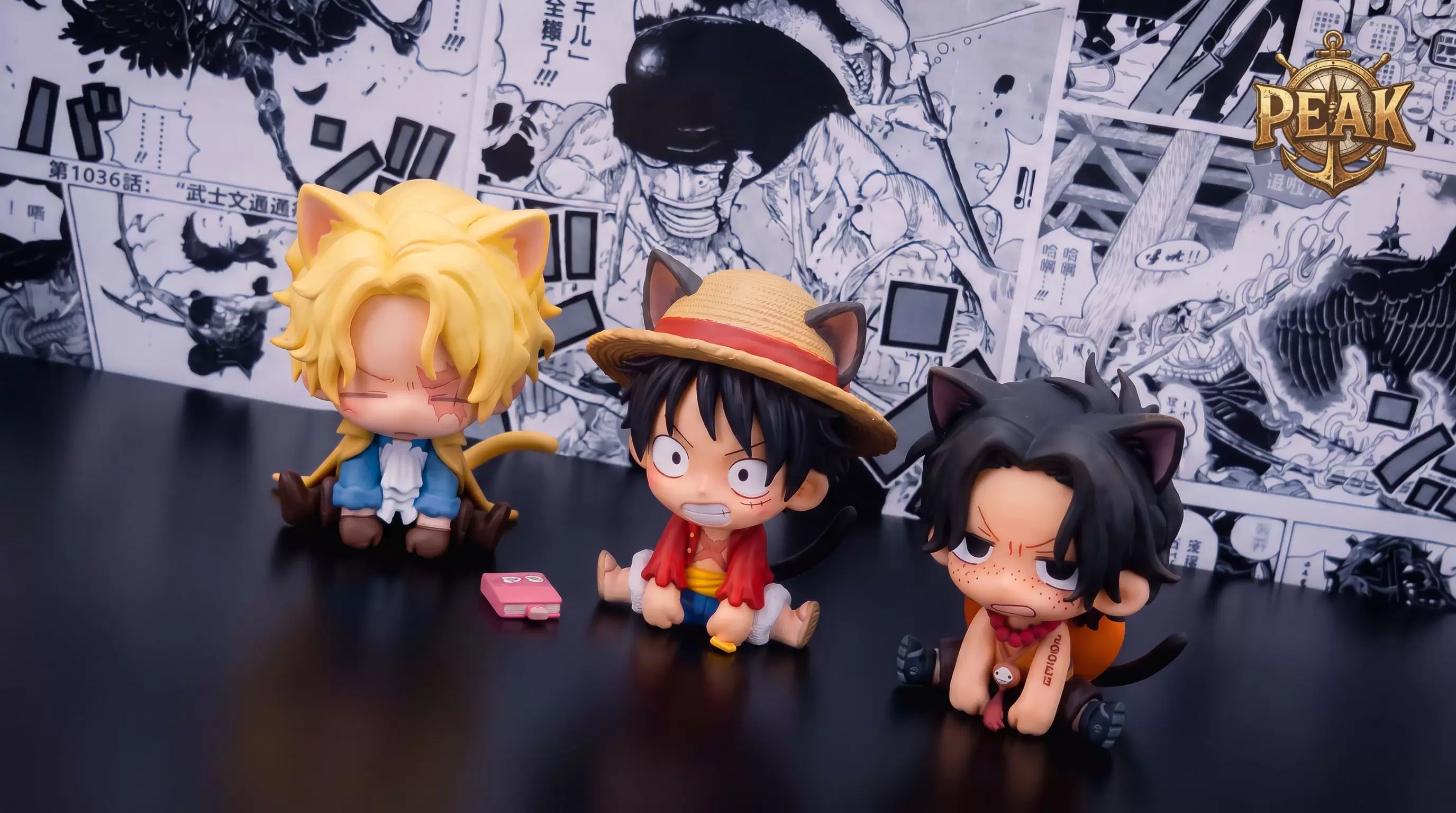 【Pre-sale】Cat-eared Brothers Luffy, Sabo and Ace-One Piece-PEAK Studio