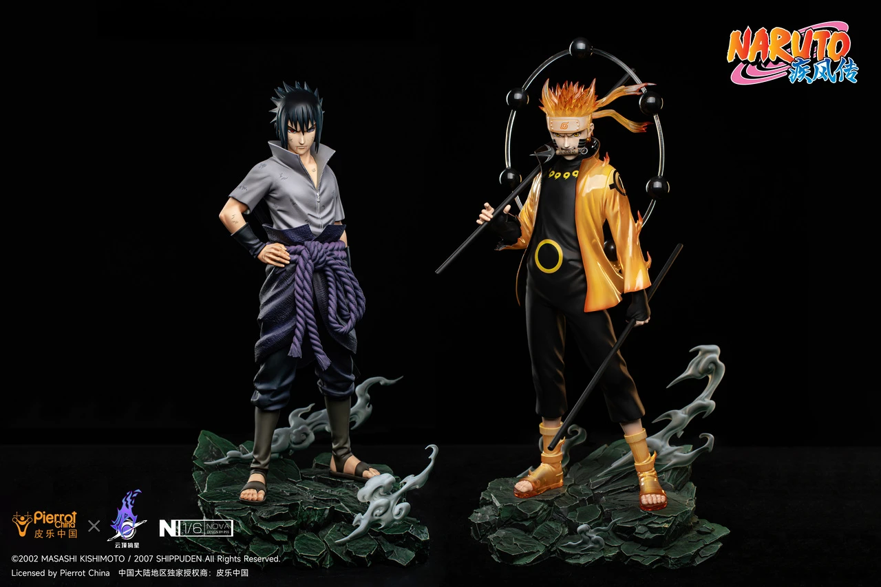 【Pre-sale】1/6 Scale Naruto Uzumaki and Sasuke Uchiha with LED Licensed-PickStar Studio