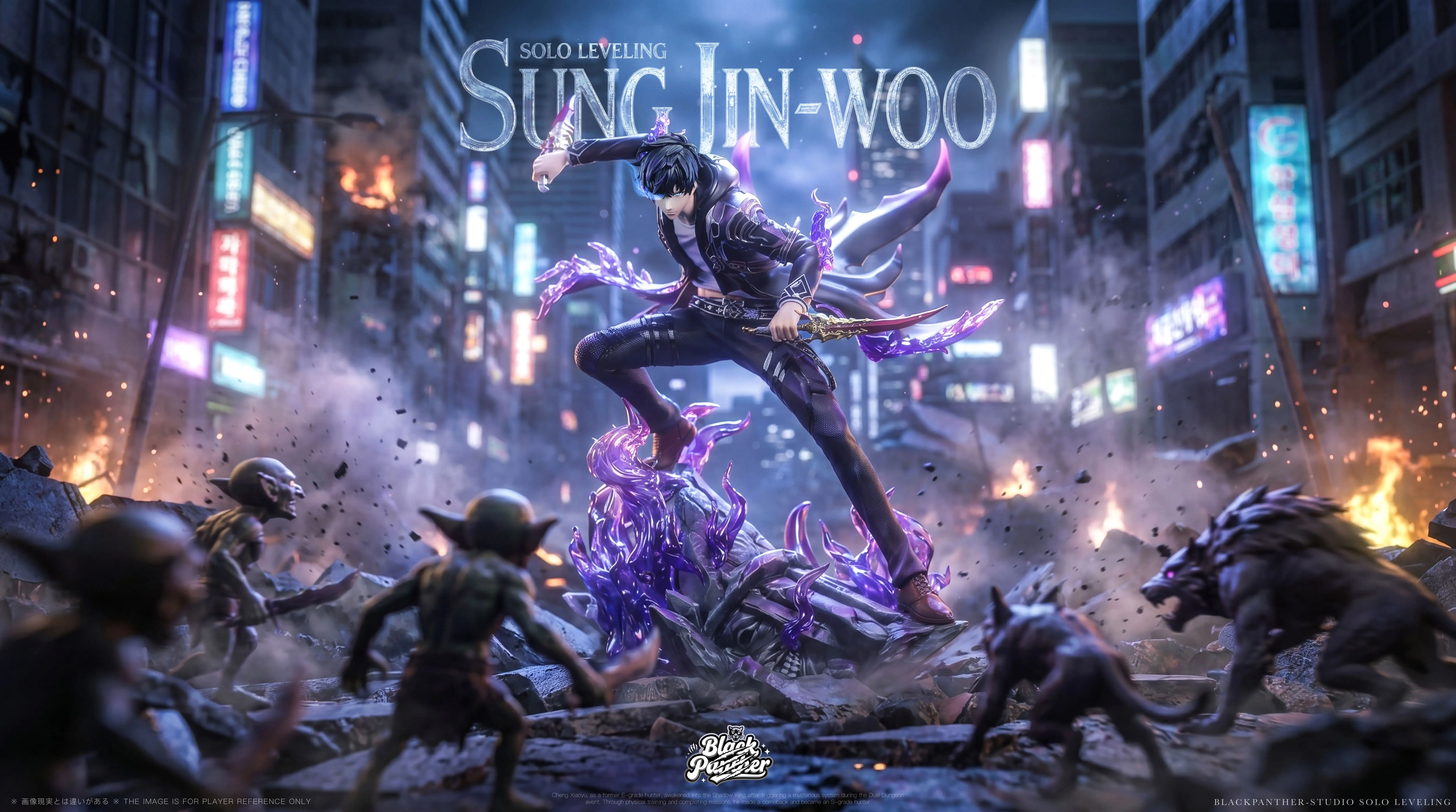 【Pre-sale】1/6 Scale Sung Jin Woo and Cha Hae-In-Black Panther Studio