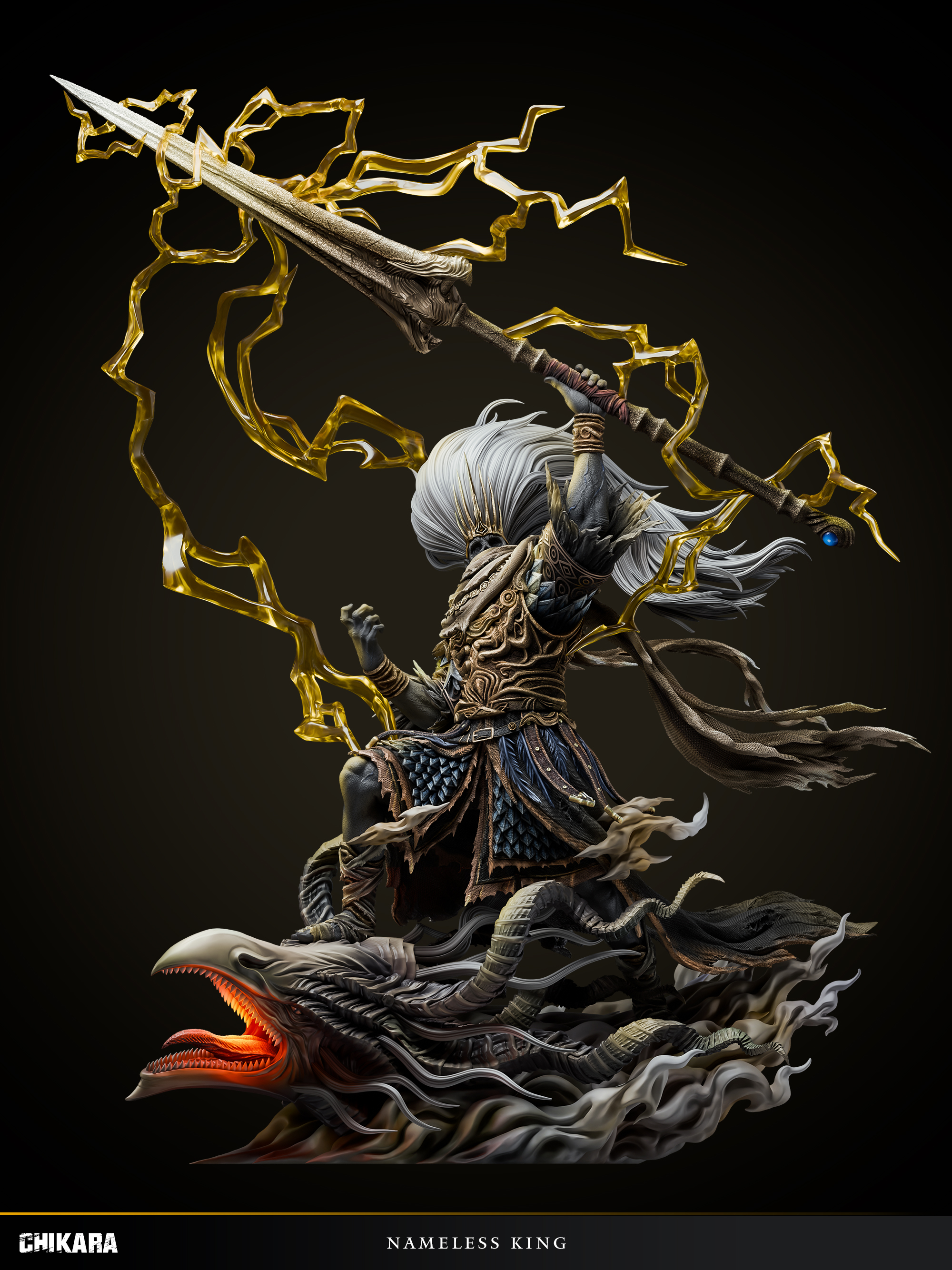 【Pre-sale】1/4 Scale Nameless King with LED-Dark Souls 3-CHIKARA Studio