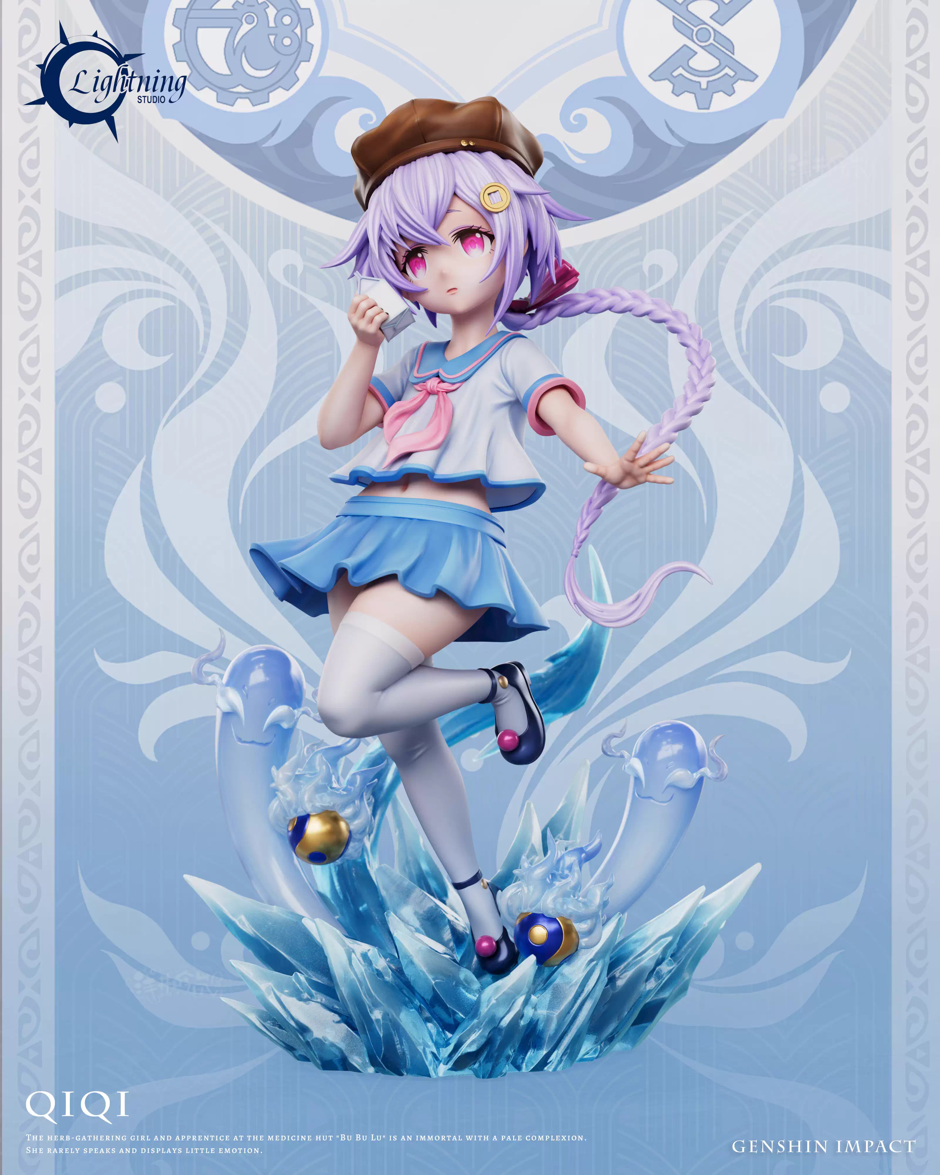 【Pre-sale】1/6 Scale Zombie Girl Qiqi with LED-Lightning Studio