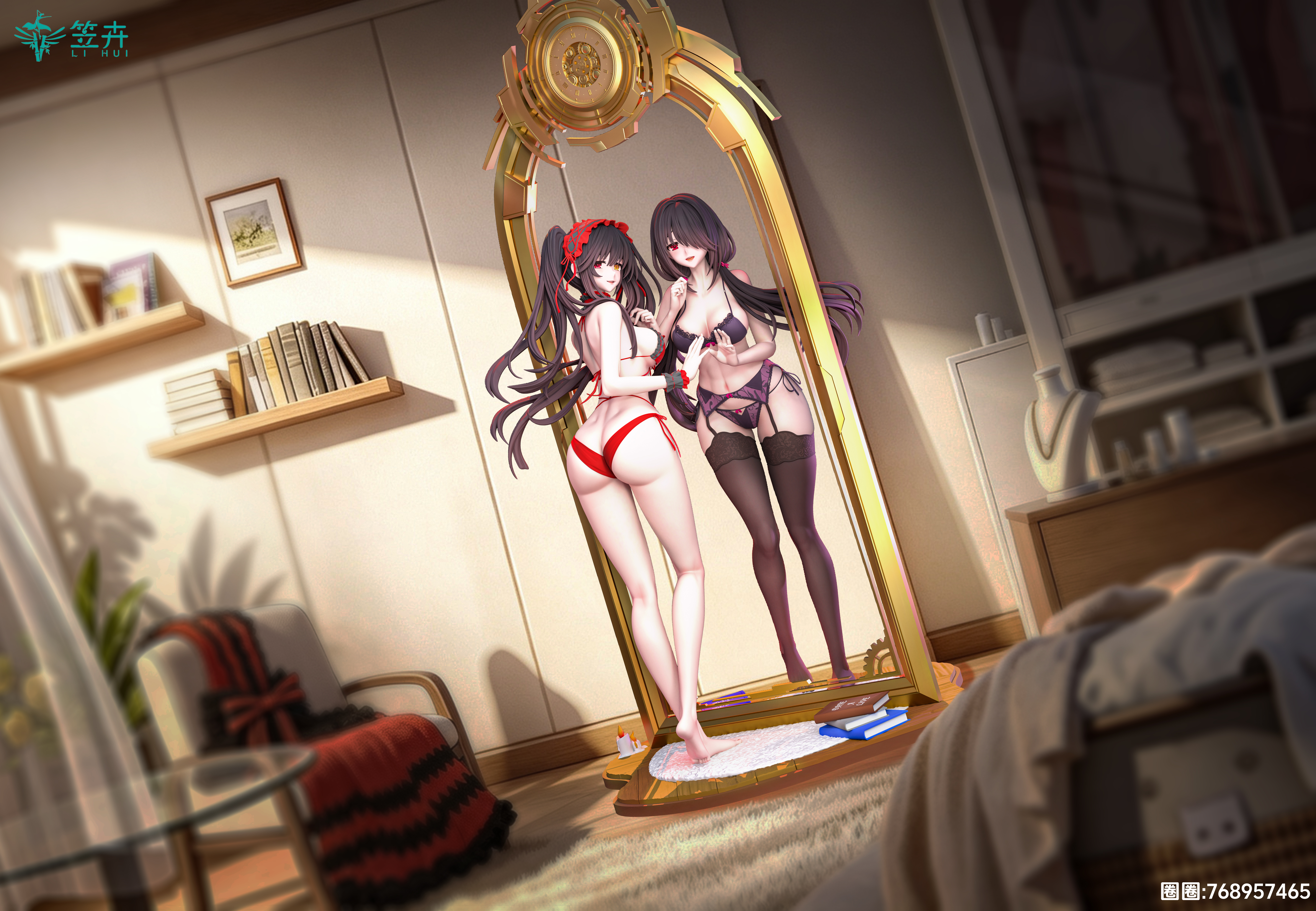 【Pre-sale】1/6 Scale Tokisaki Kurumi-DATE A LIVE-Li Hui Studio